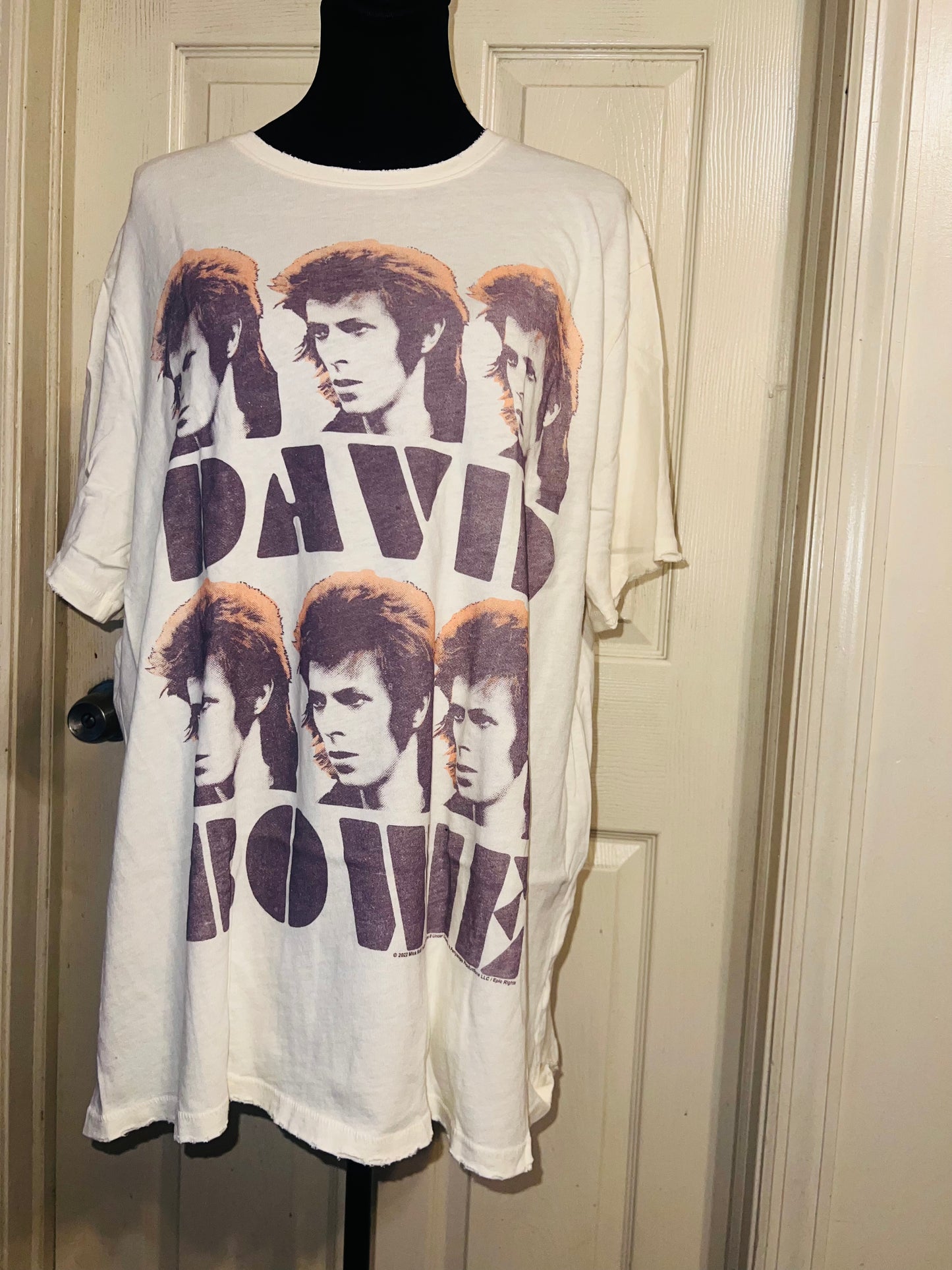 David Bowie Oversized Distressed Tee