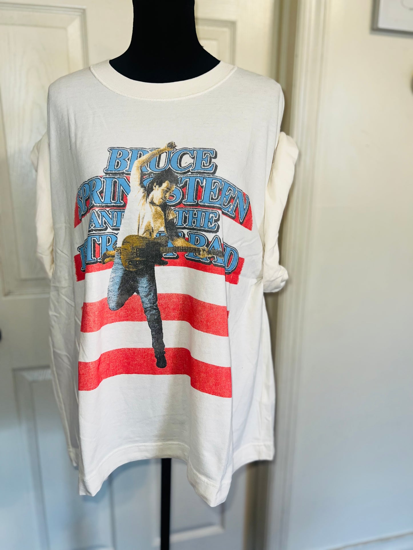 Bruce Springsteen and the Street Band Double Sided Oversized Distressed Tee
