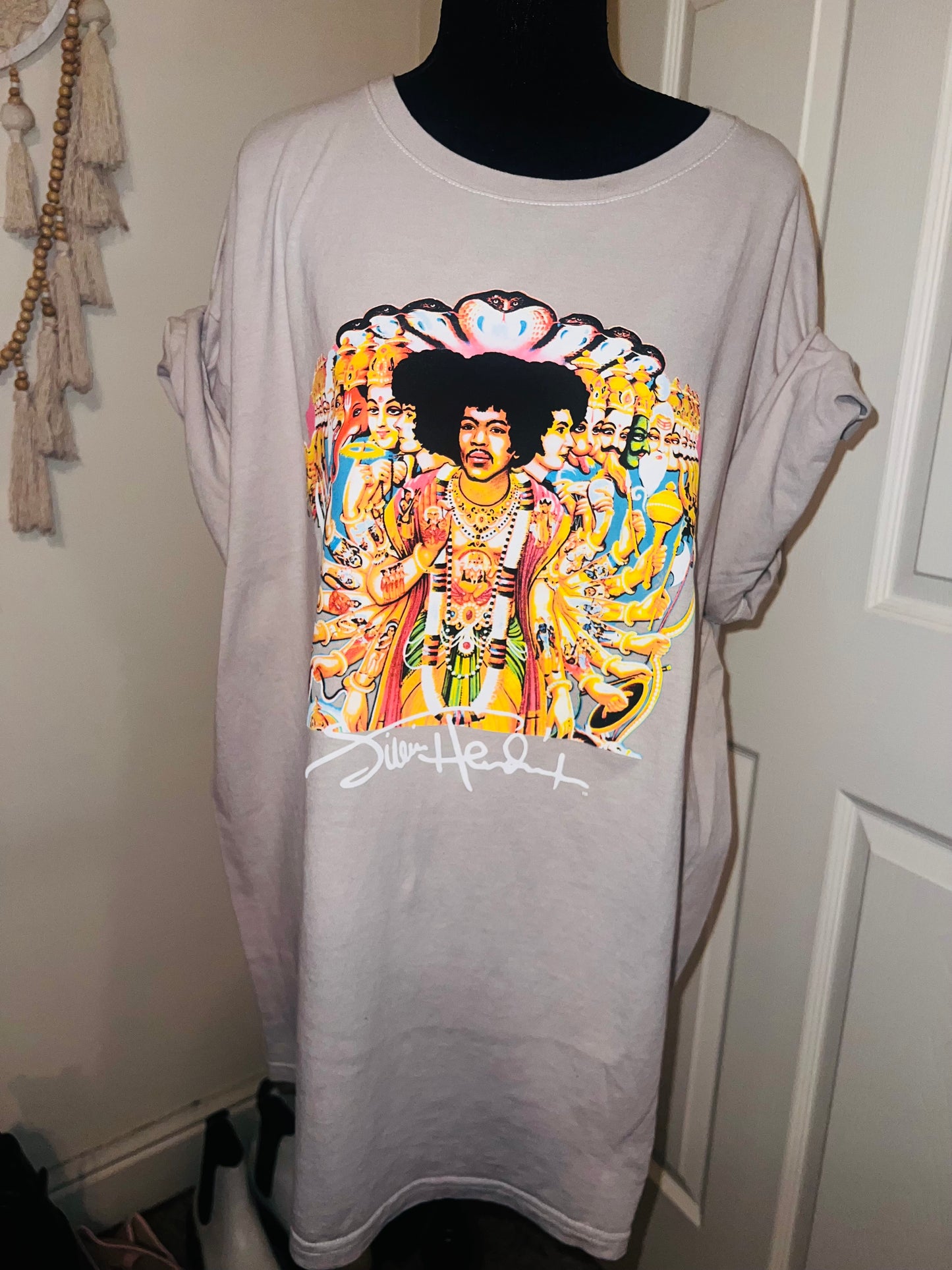 Jimi Hendrix Oversized Distressed Tee