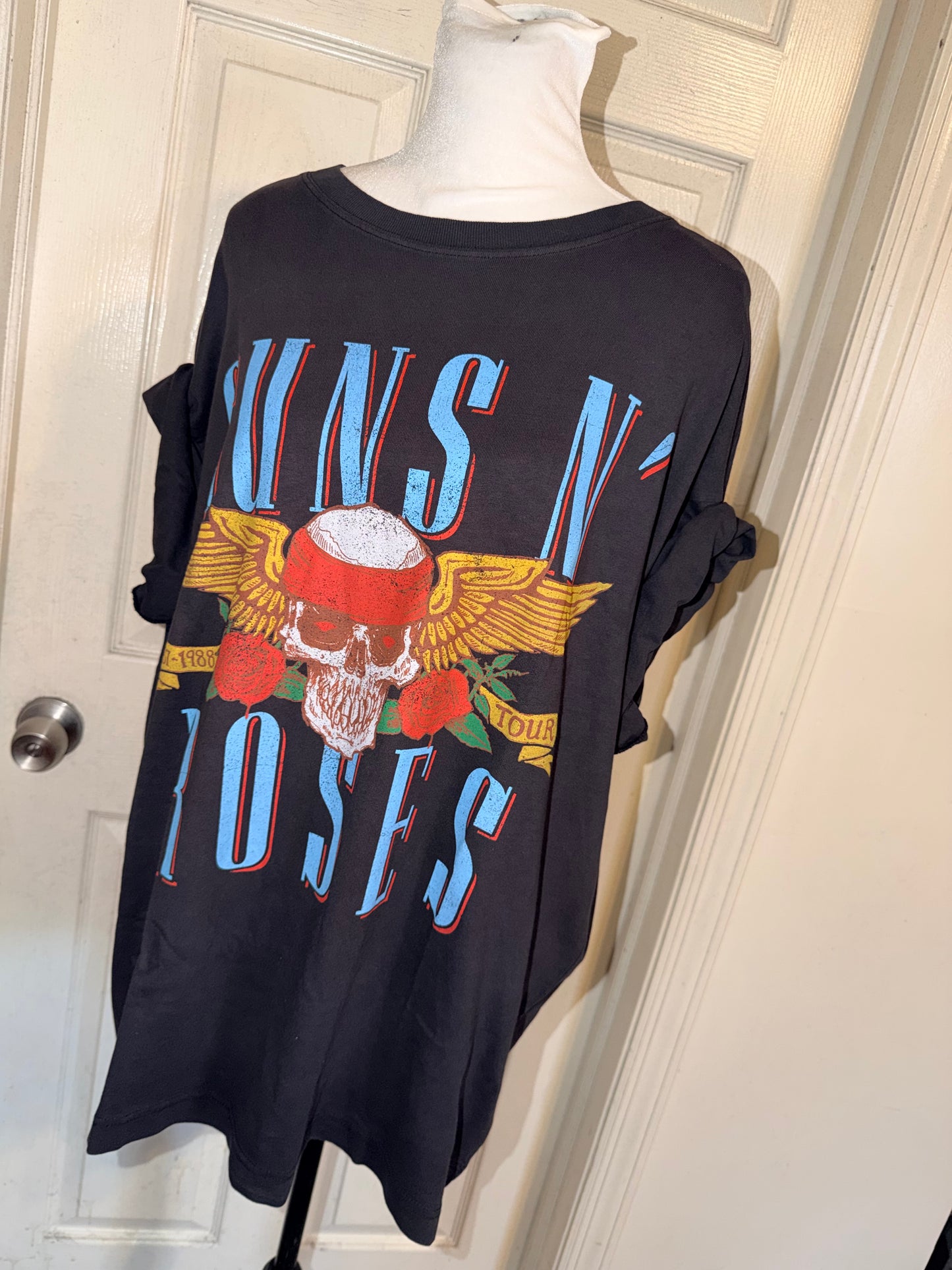 Guns N’ Roses Double Sided Oversized Distressed Tee