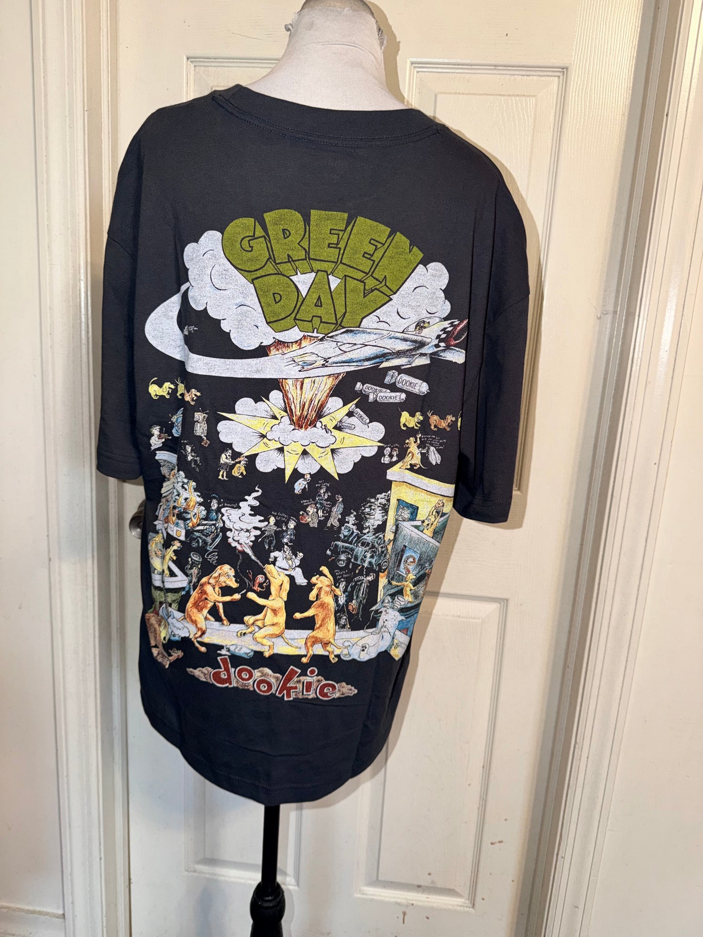 Green Day Double Sided Oversized Tee