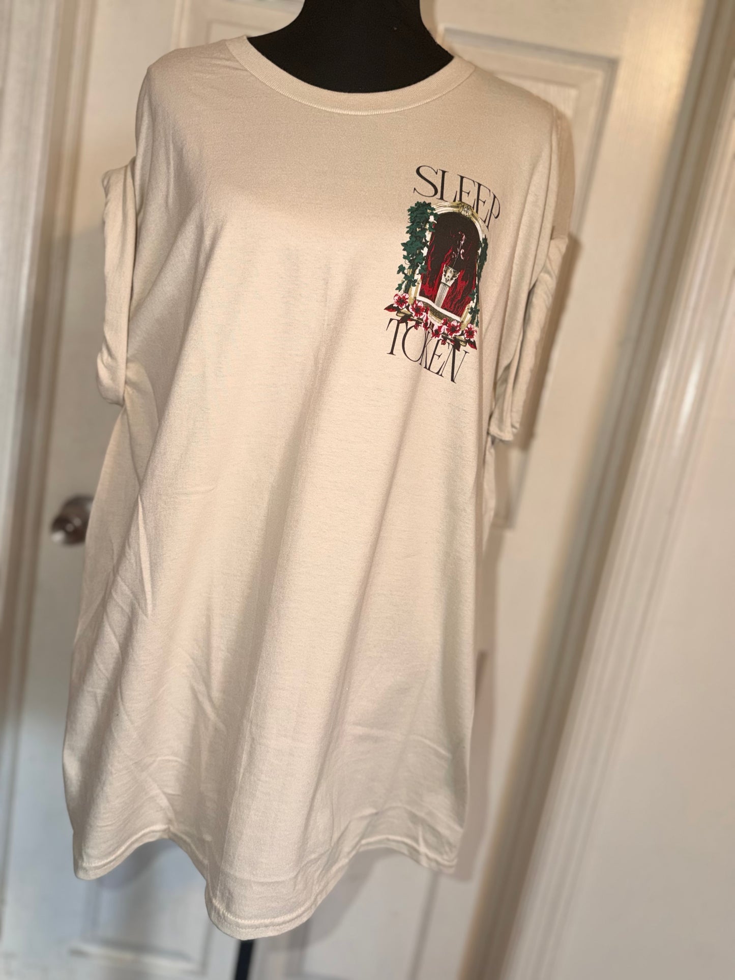 Sleep Token Double Sided Oversized Distressed Tee