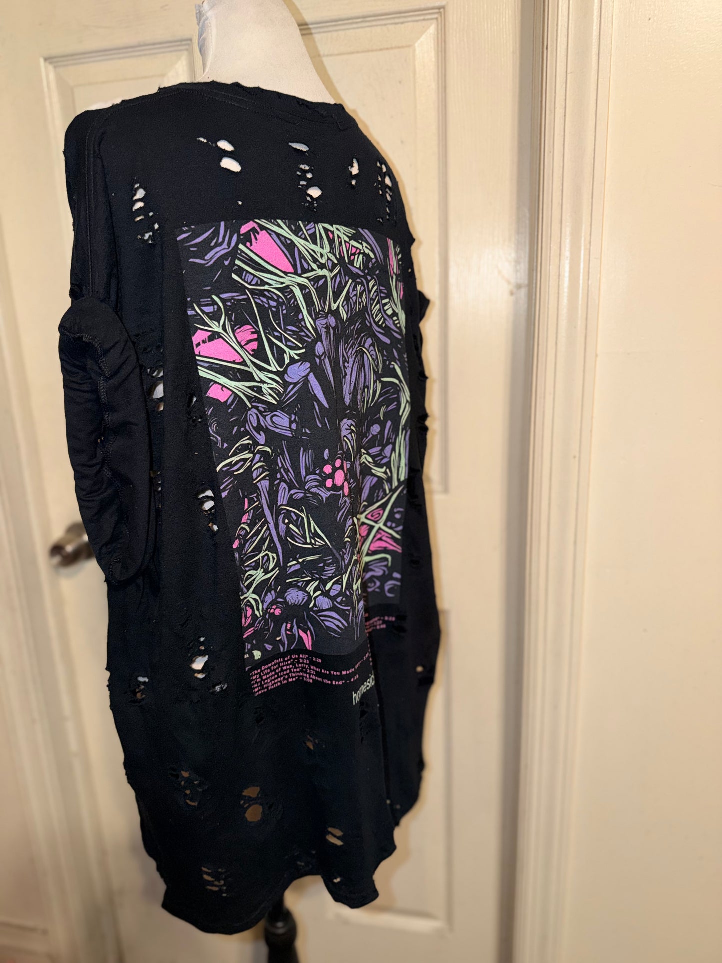A Day to Remember Double Sided Oversized Distressed Tee