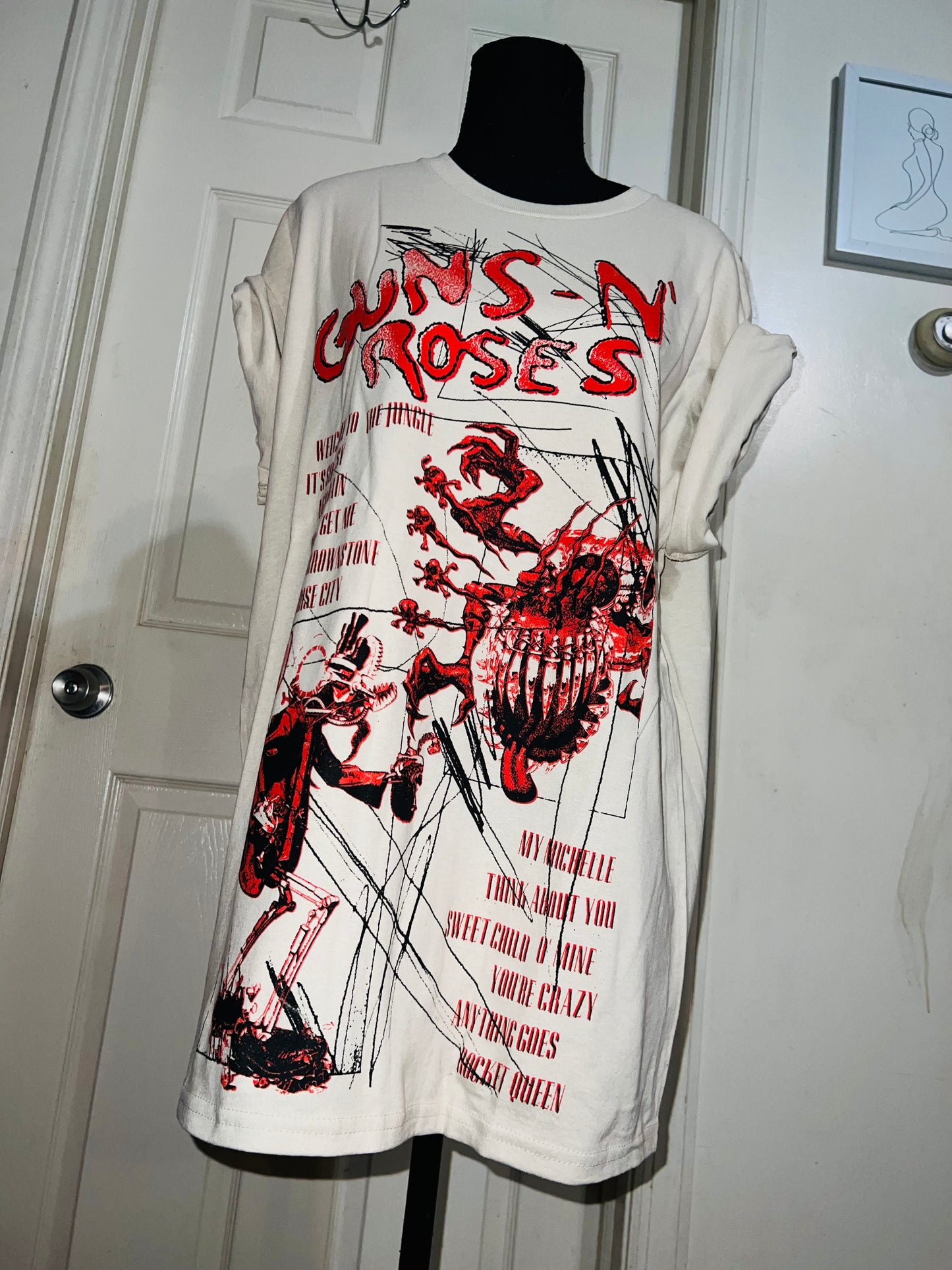 Guns n’ Roses Oversized Distressed Tee