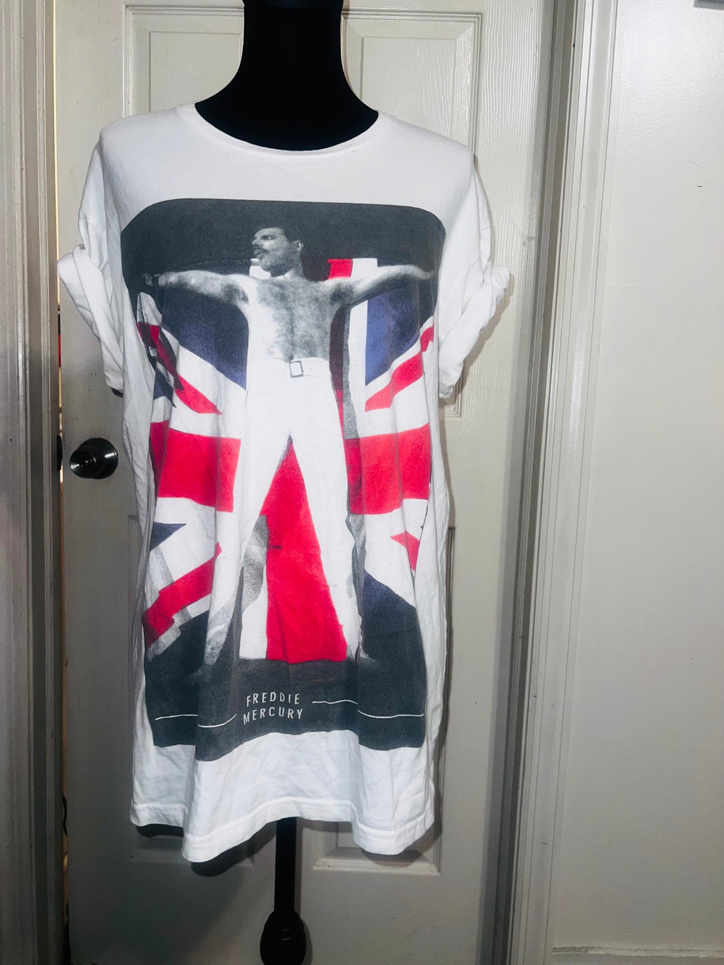 Freddie Mercury Oversized Distressed Vintage Tee