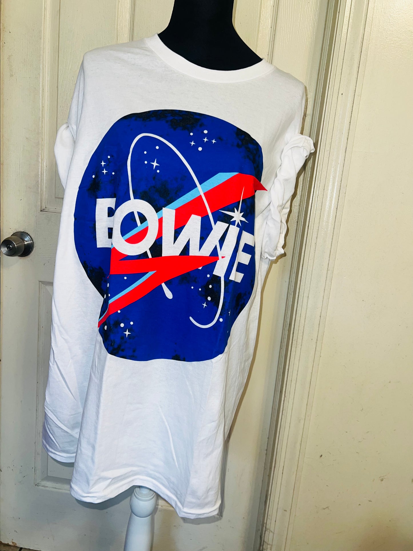 David Bowie Oversized Distressed Tee