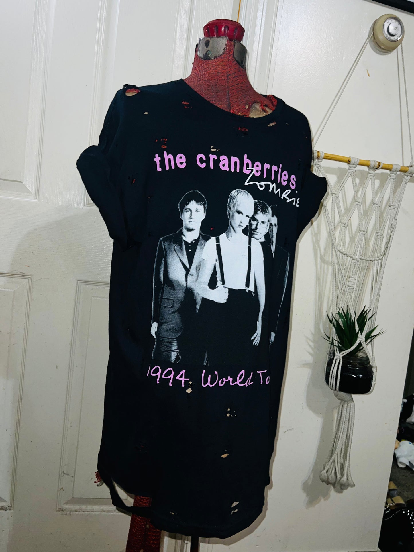The Cranberries Oversized Distressed Tee