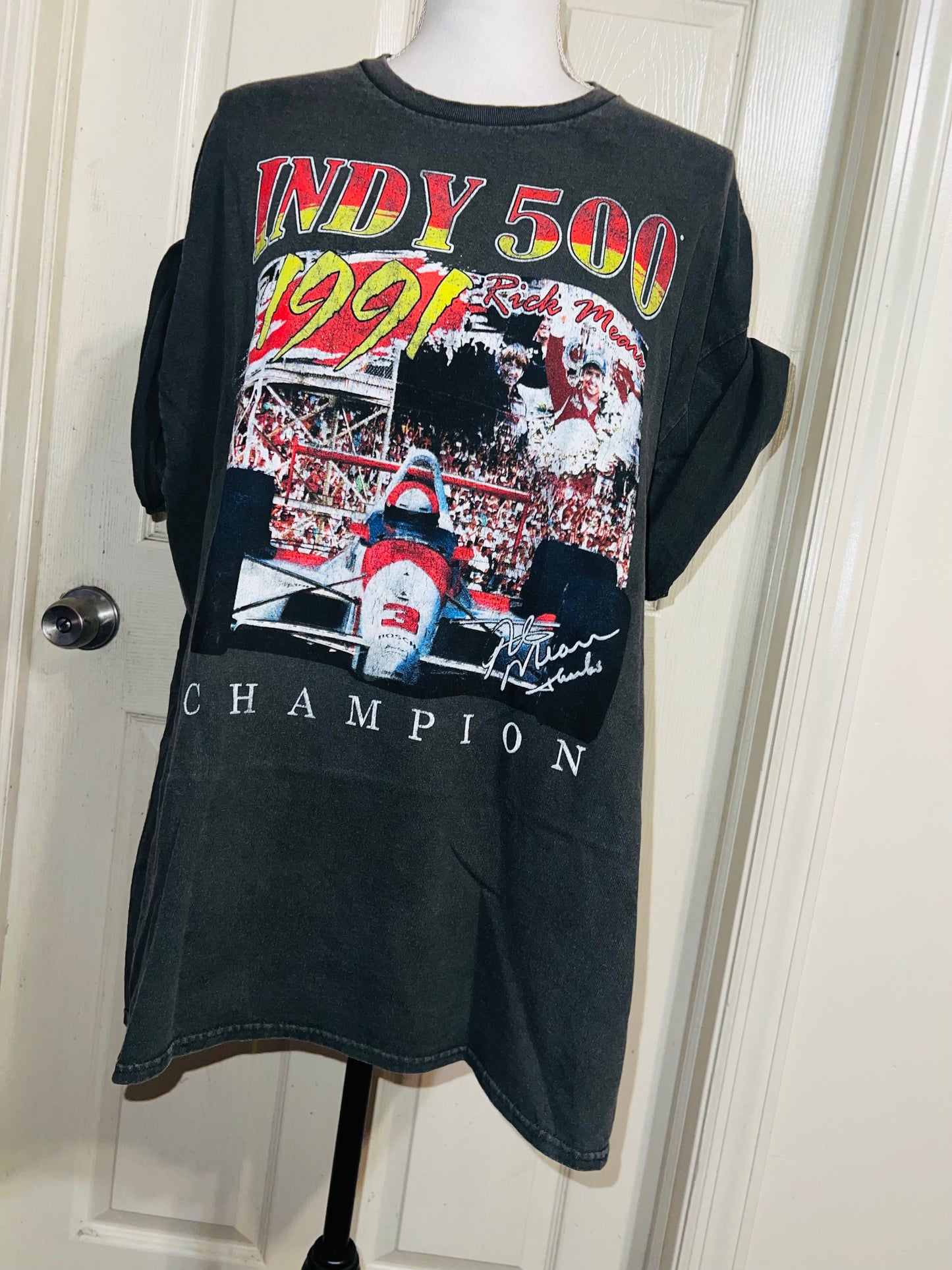 Indy 500 Oversized Distressed Tee