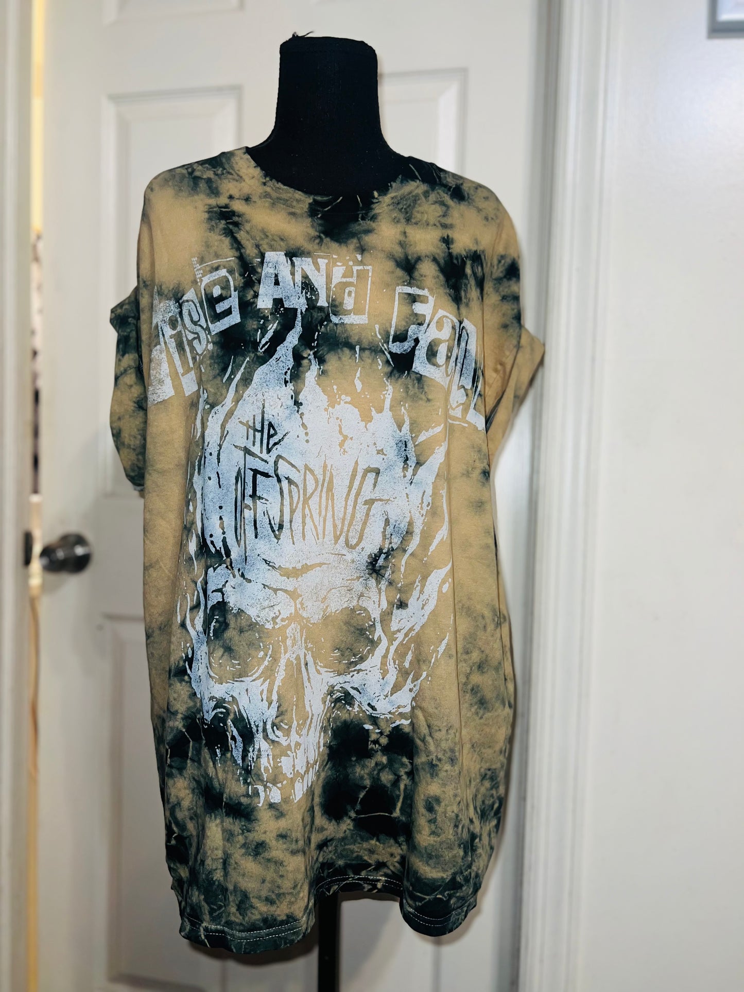 The Offspring Tie Dye Distressed Oversized Tee