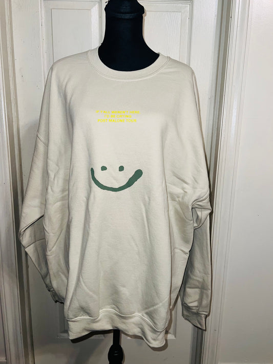 Post Malone Oversized Distressed Sweatshirt