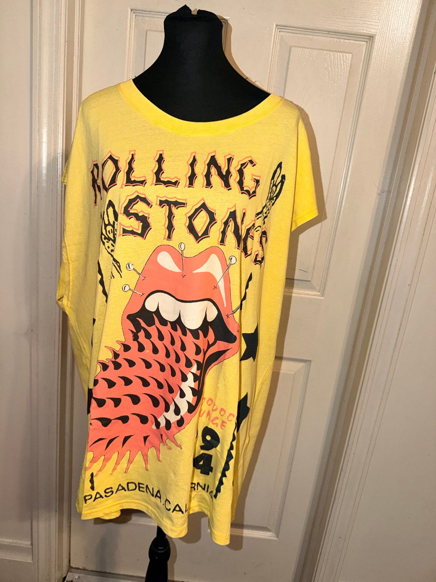 The Rolling Stones Oversized Distressed Tank