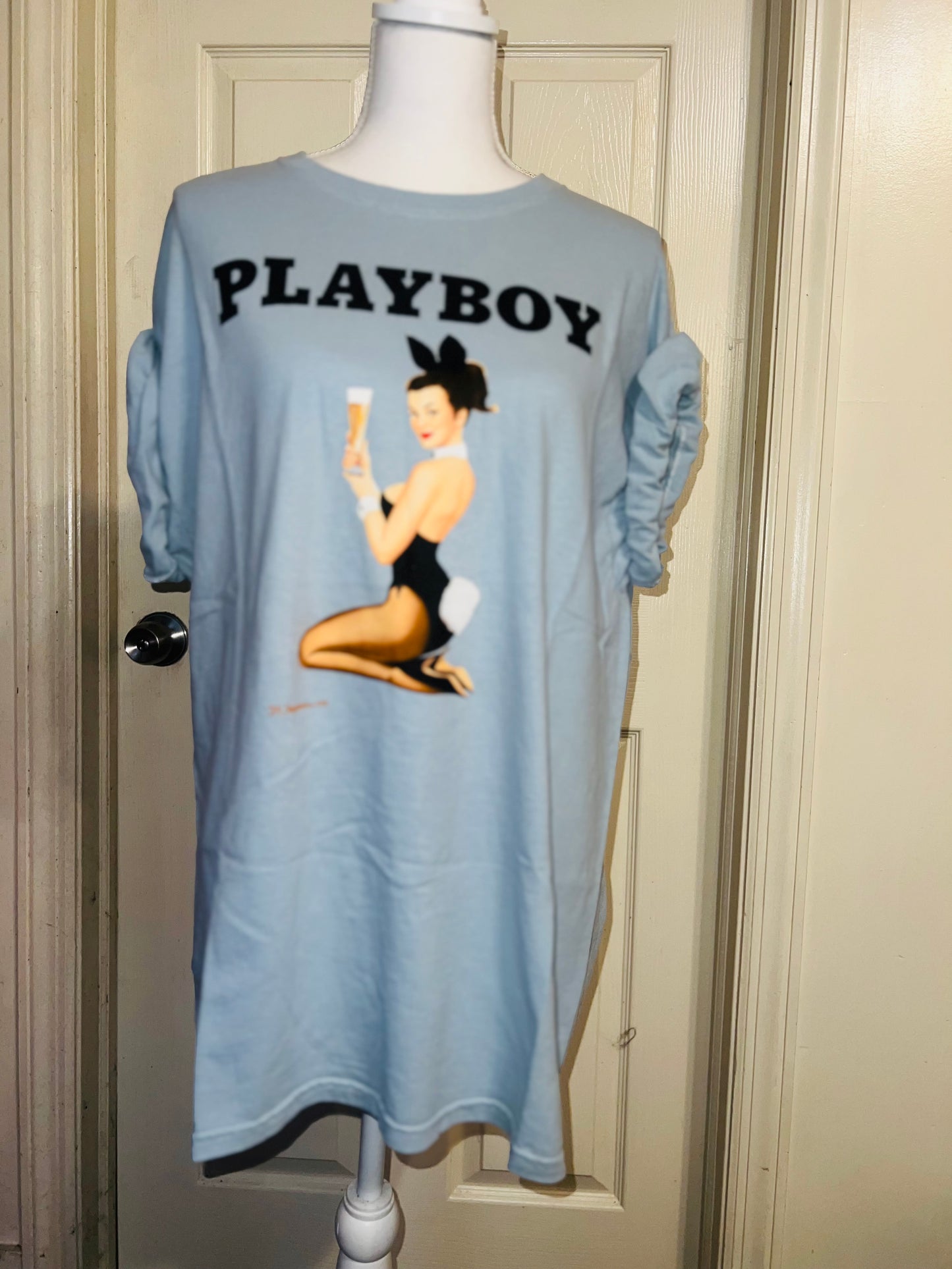 Playboy Oversized Distressed Tee