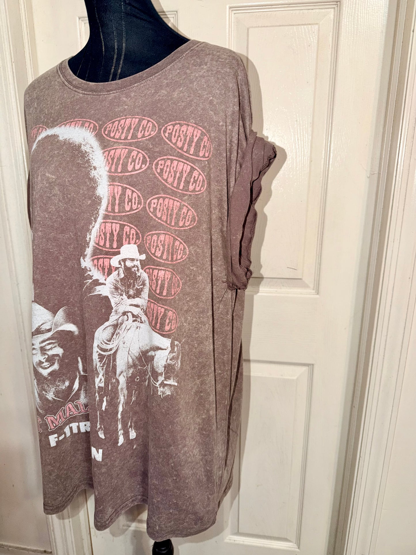 Post Malone Double Sided Oversized Distressed Tee