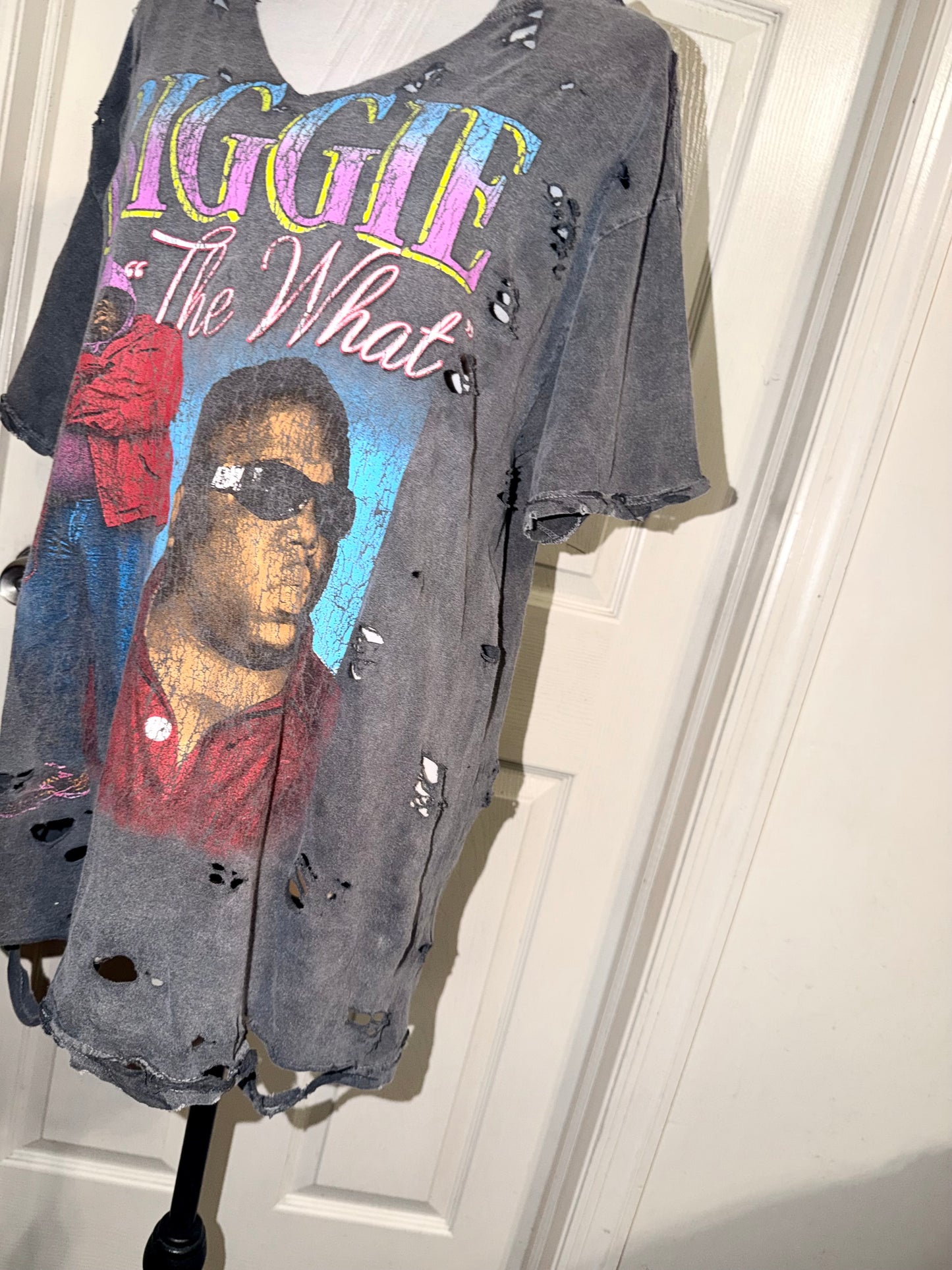 Biggie Smalls Oversized Distressed Tee