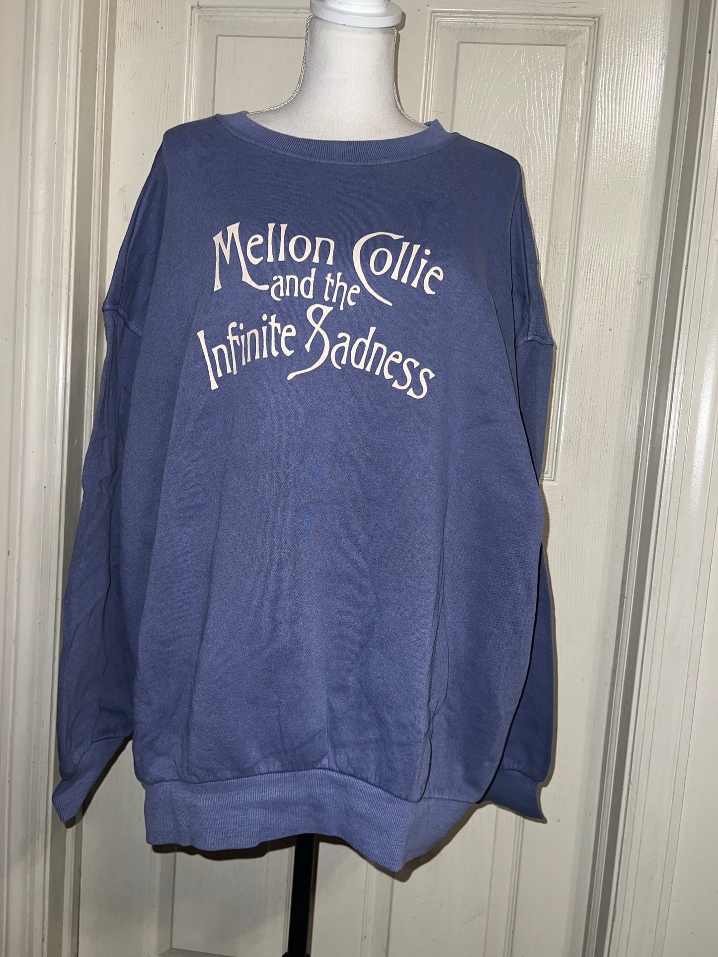 The Smashing Pumpkins Double Sided Oversized Distressed Sweatshirt