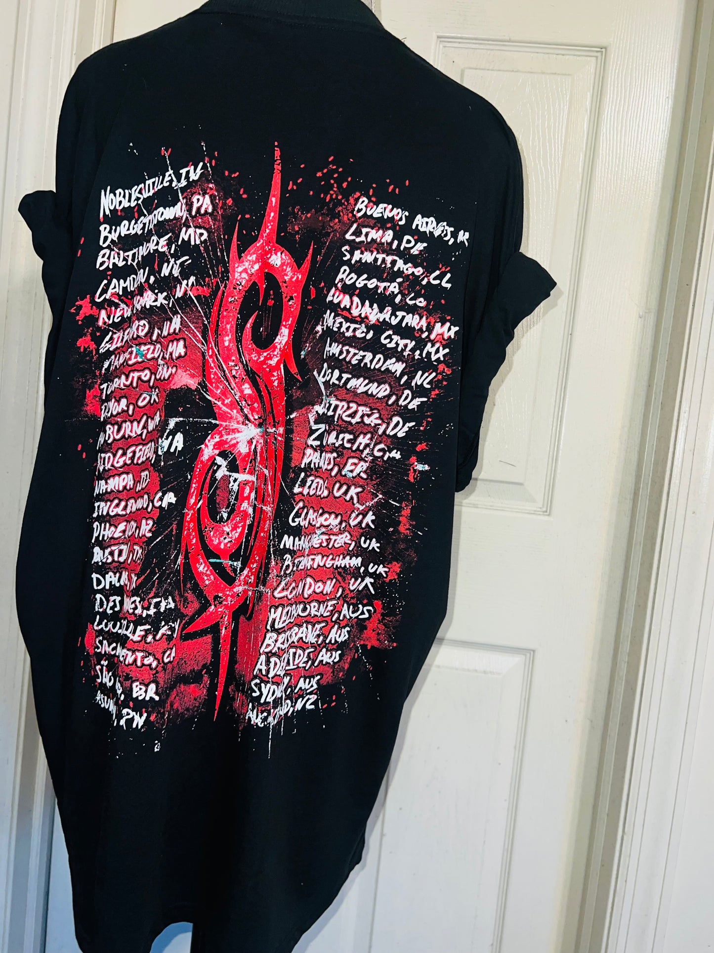 Slipknot Double Sided Oversized Distressed Tee