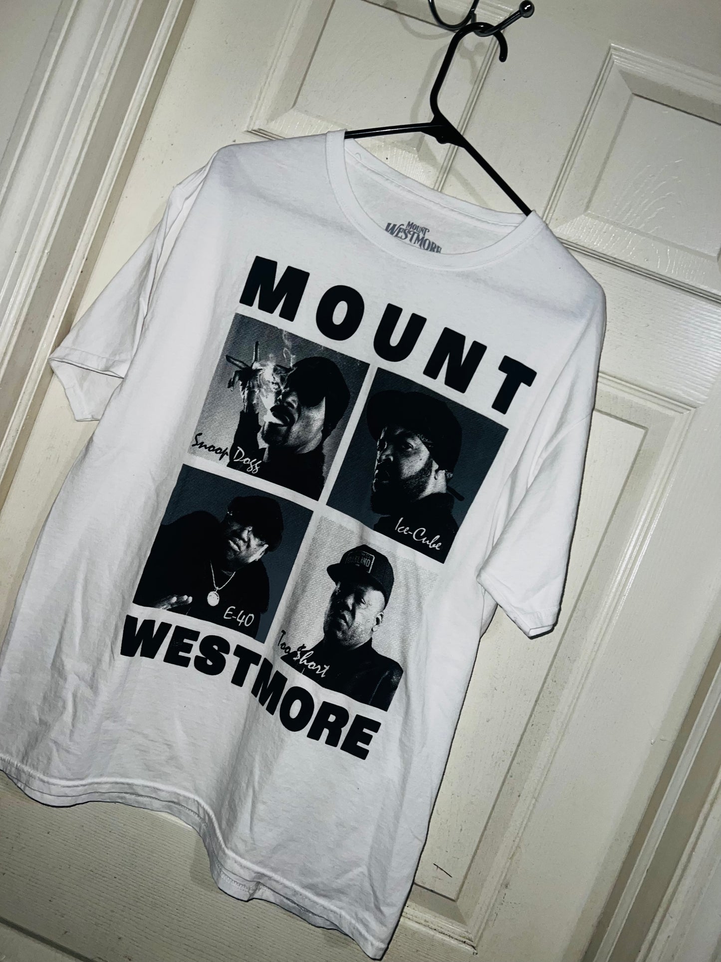 Mount Westmore: Snoop, Ice Cube, E40, and Too Short Oversized Distressed Tee