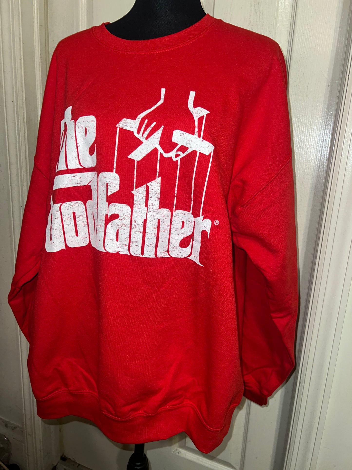 The Godfather Oversized Distressed Sweatshirt