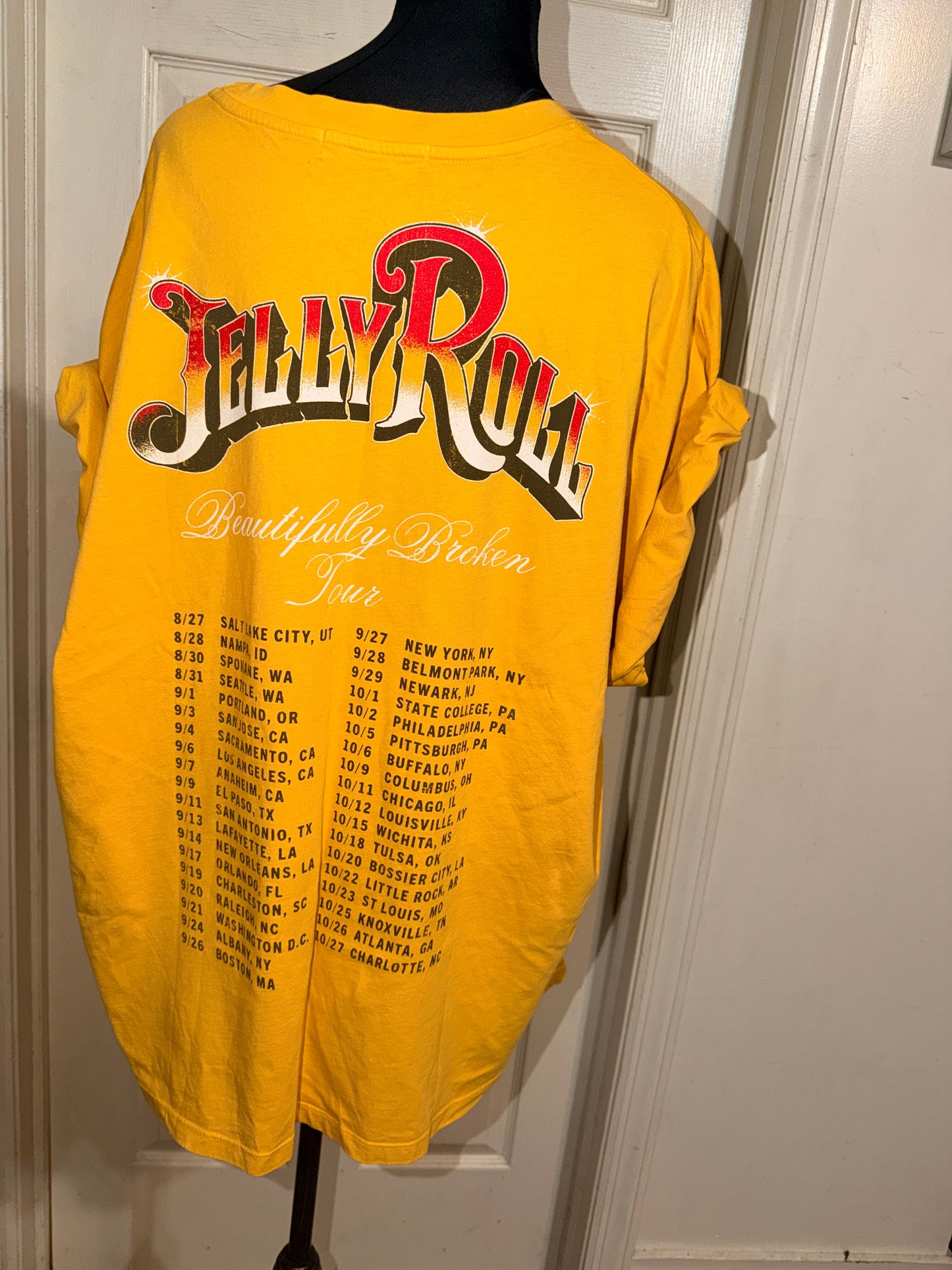 Jelly Roll Double Sided Oversized Distressed Tee