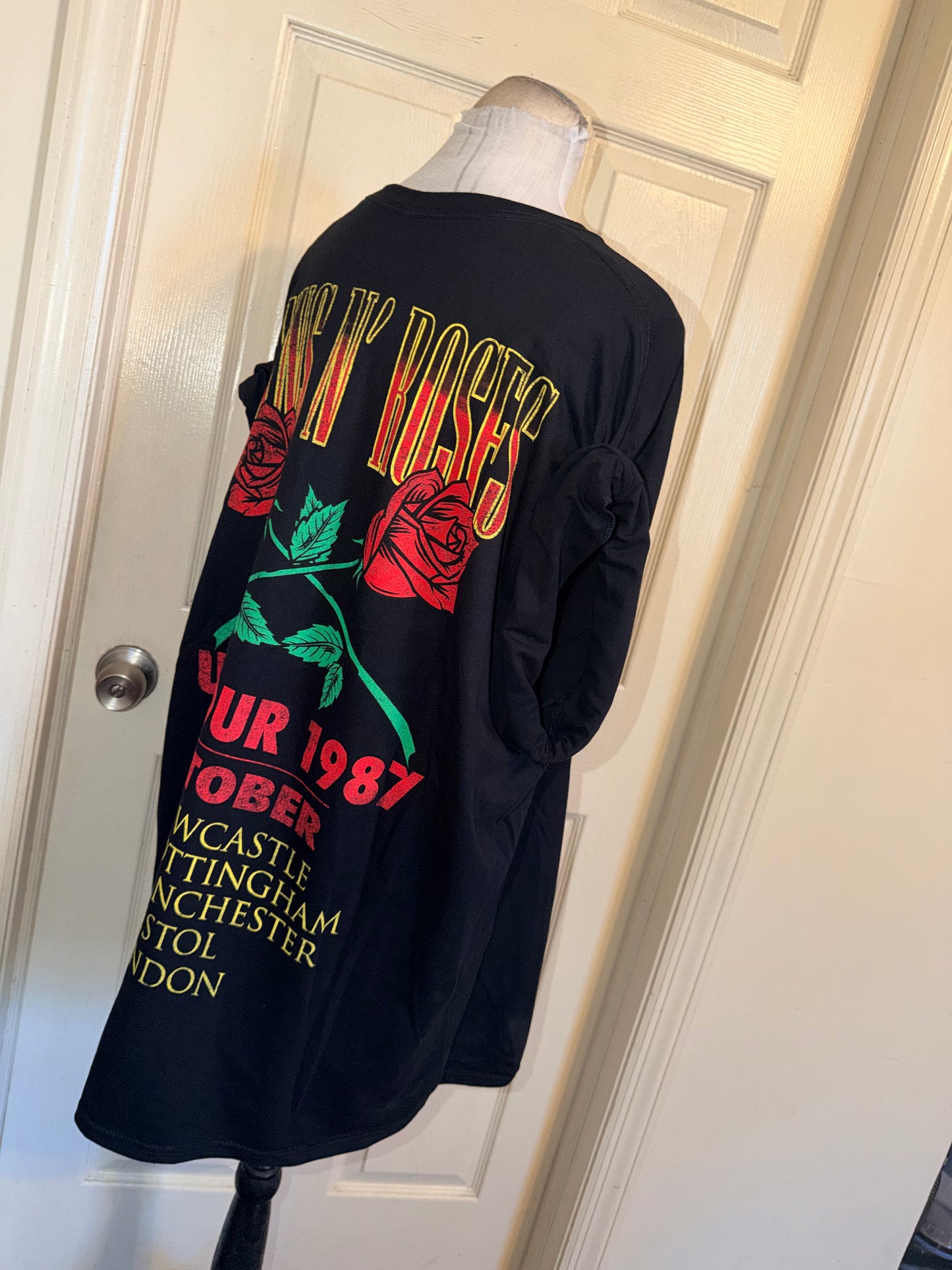 Guns N’ Roses Double Sided Oversized Distressed Tee