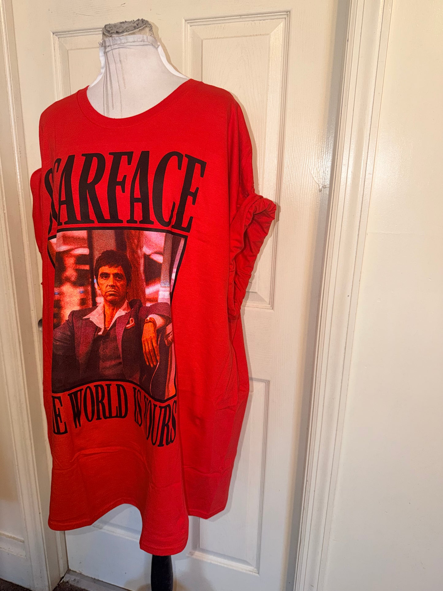 Scarface Oversized Distressed Tee