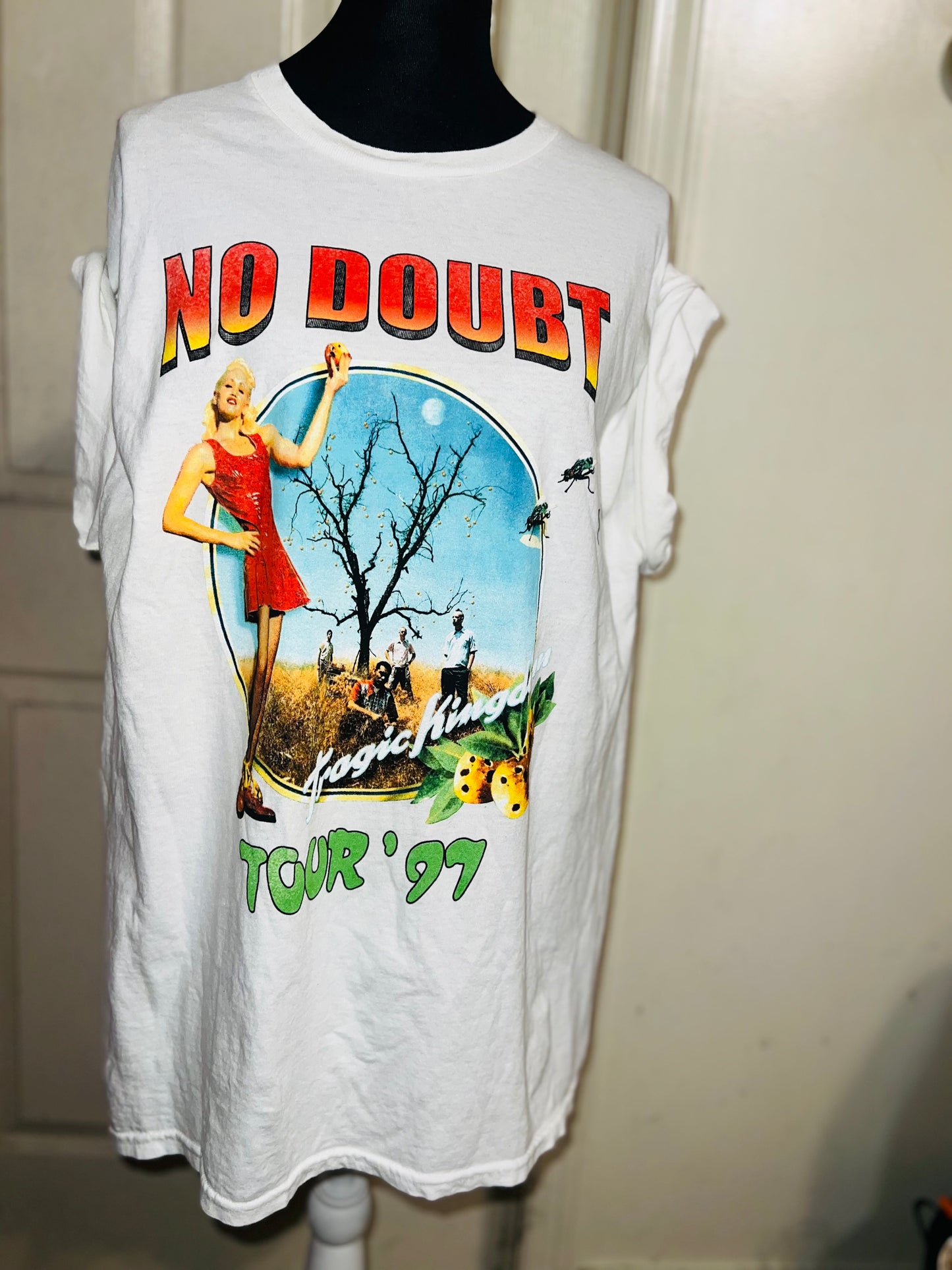 No Doubt Double Sided Oversized Distressed Tee