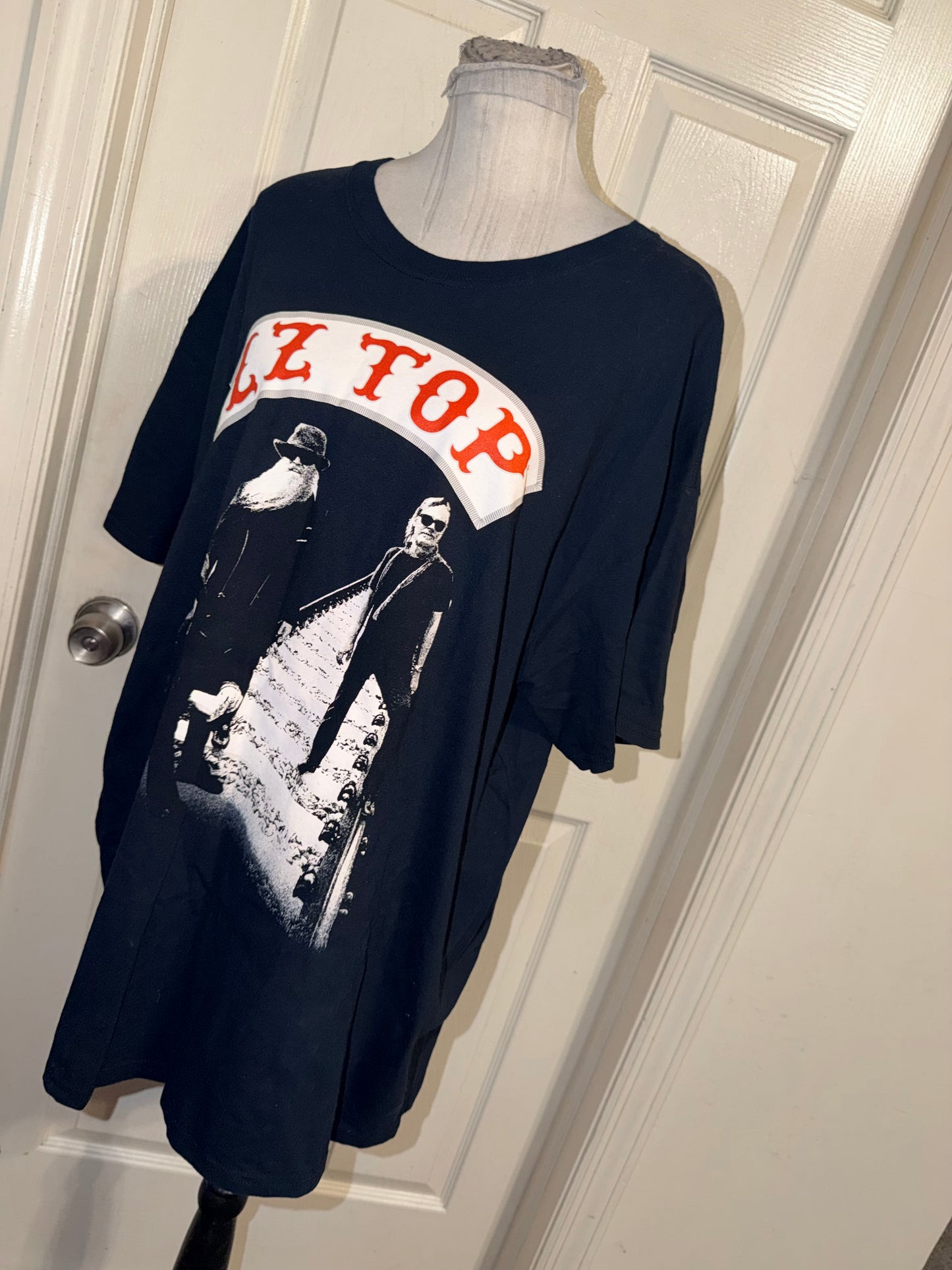 ZZ Top Double Sided Oversized Distressed Tee