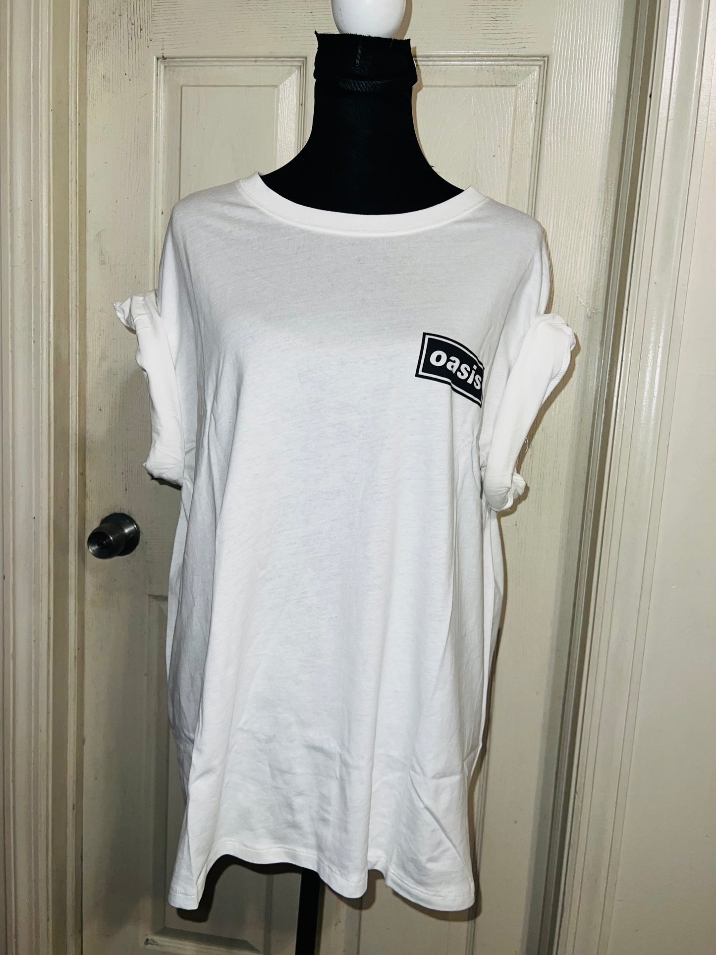 Oasis Double Sided Oversized Distressed Tee