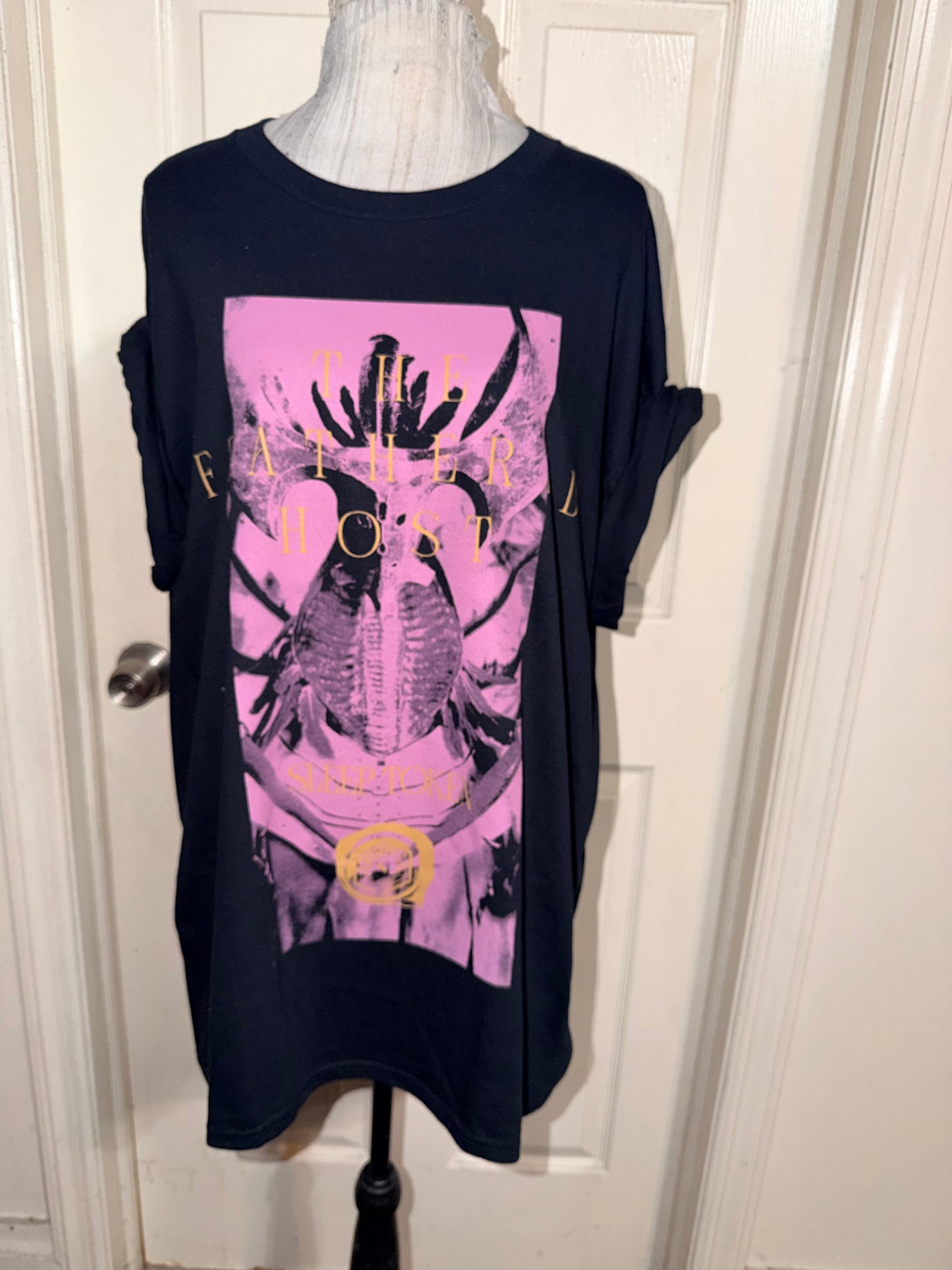 Sleep Token Double Sided Oversized Distressed Tee