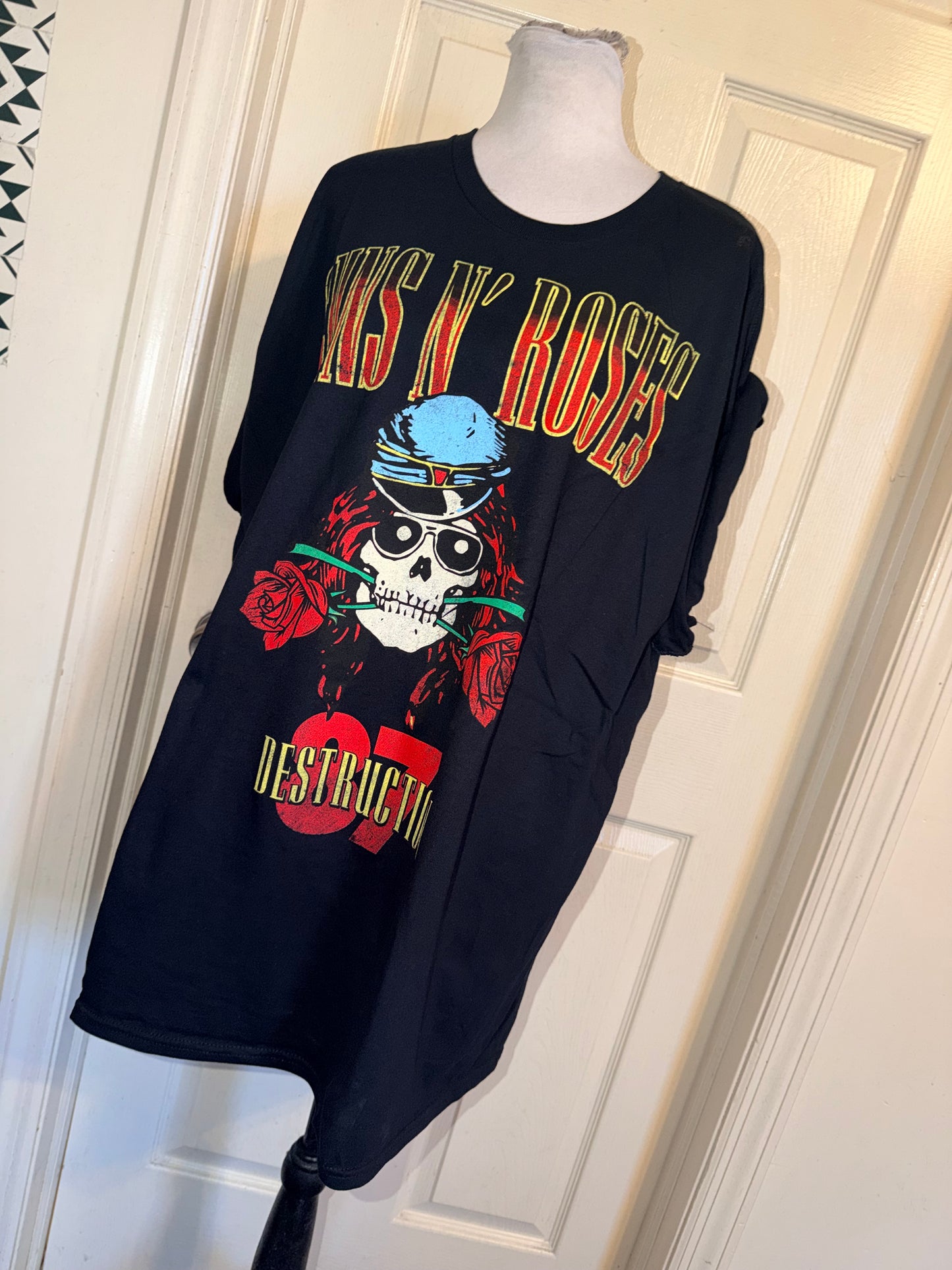 Guns N’ Roses Double Sided Oversized Distressed Tee