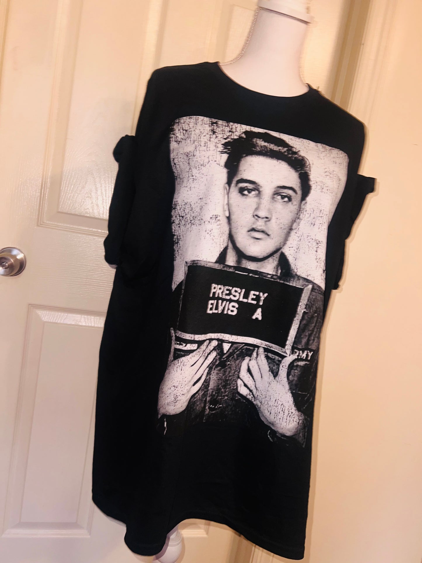 Elvis Oversized Distressed Tee