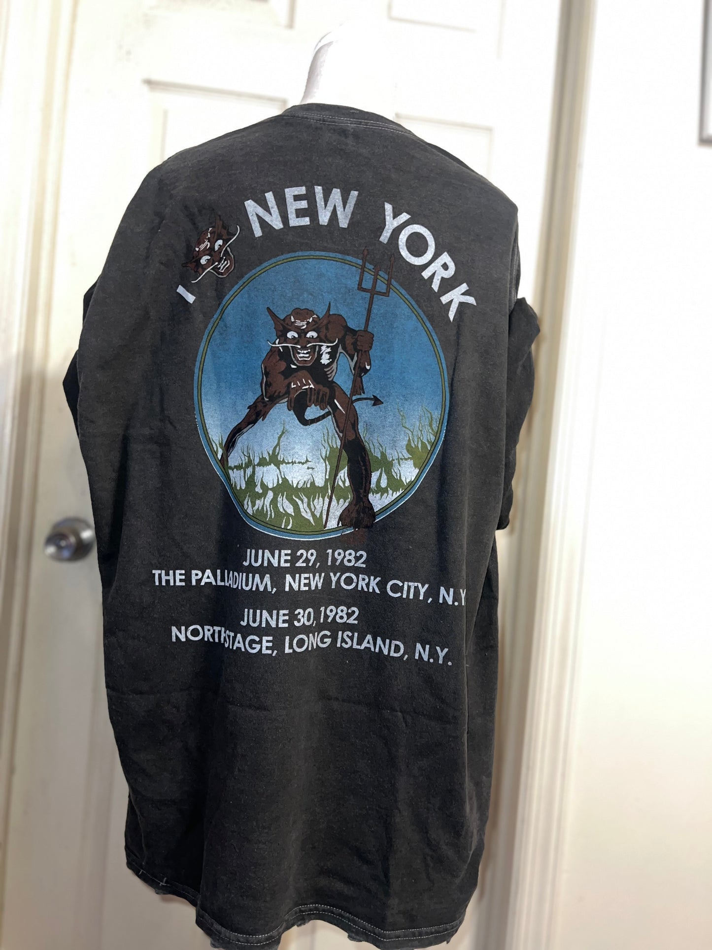 Iron Maiden Double Sided Oversized Distressed Tee