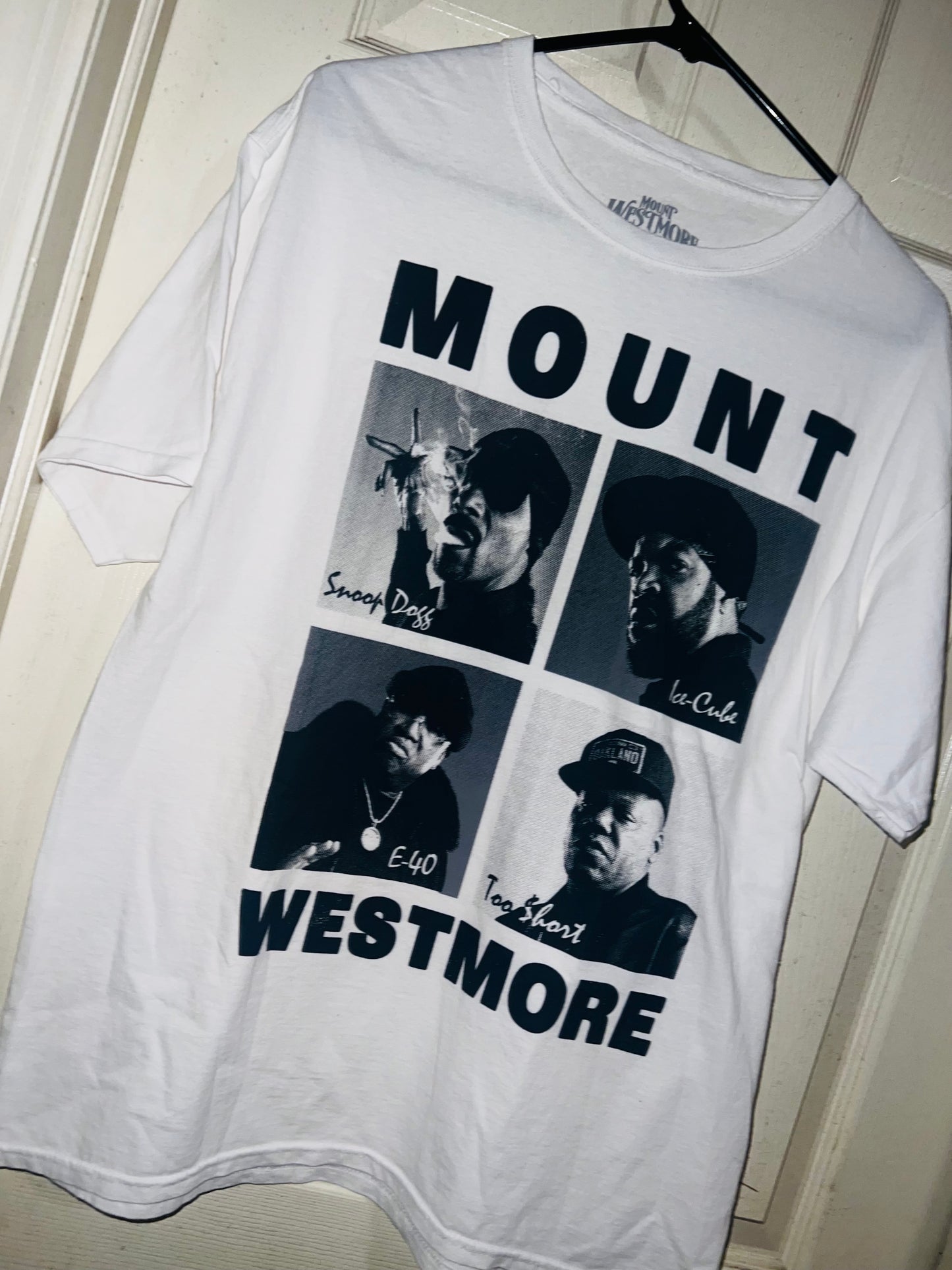 Mount Westmore: Snoop, Ice Cube, E40, and Too Short Oversized Distressed Tee