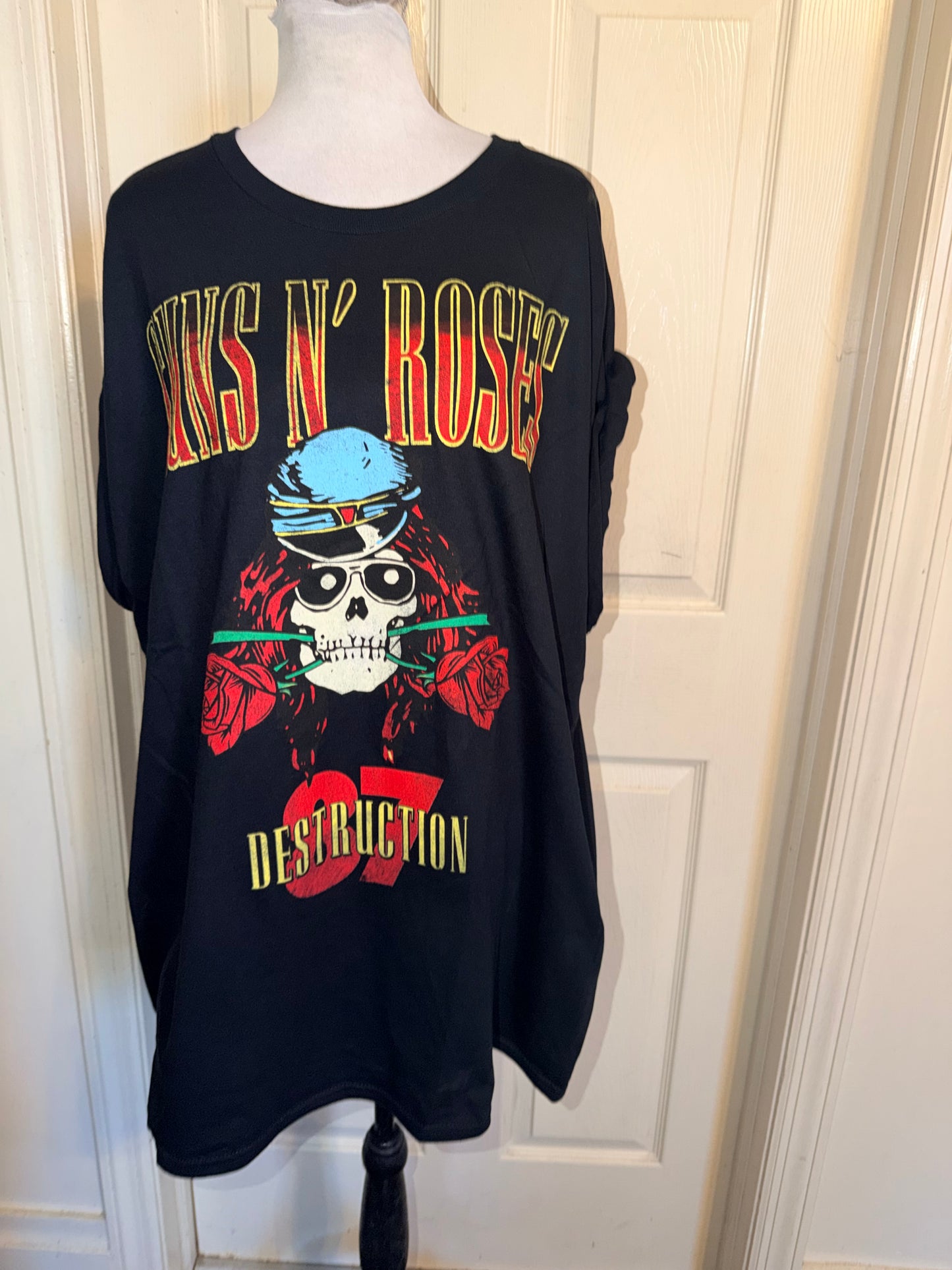 Guns N’ Roses Double Sided Oversized Distressed Tee