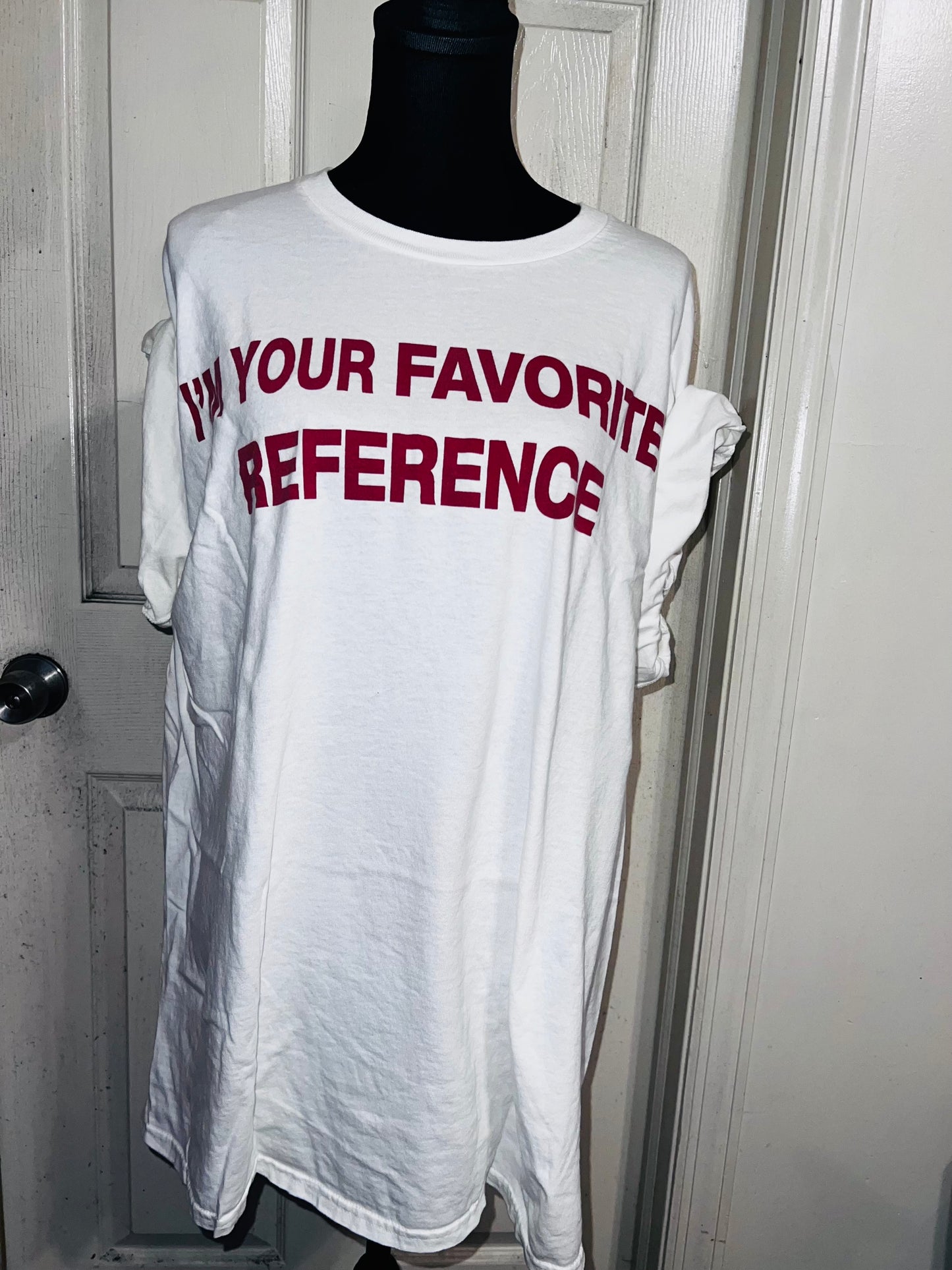 Charli XCX Favorite Reference Oversized Distressed Tee