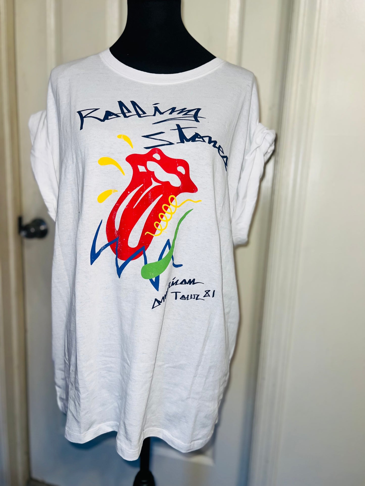 The Rolling Stones Oversized Distressed Tee