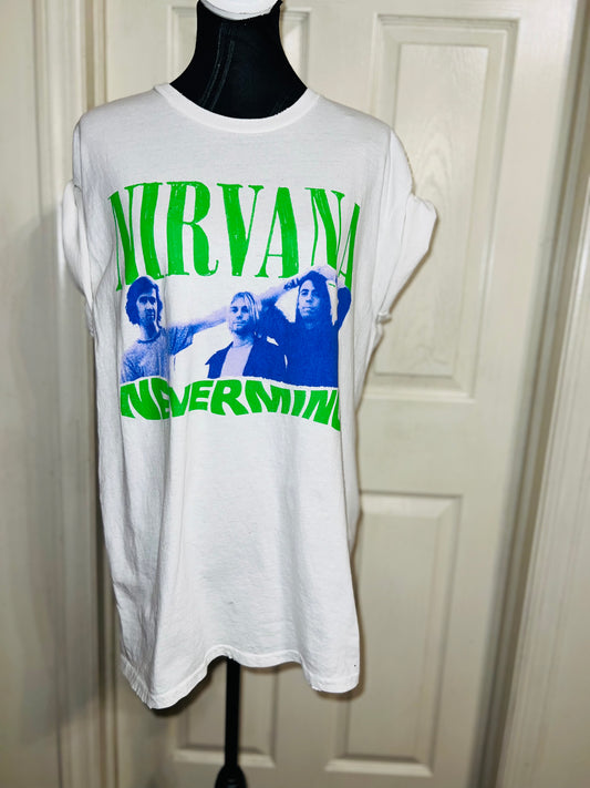 Nirvana “Nevermind” Oversized Distressed Tee