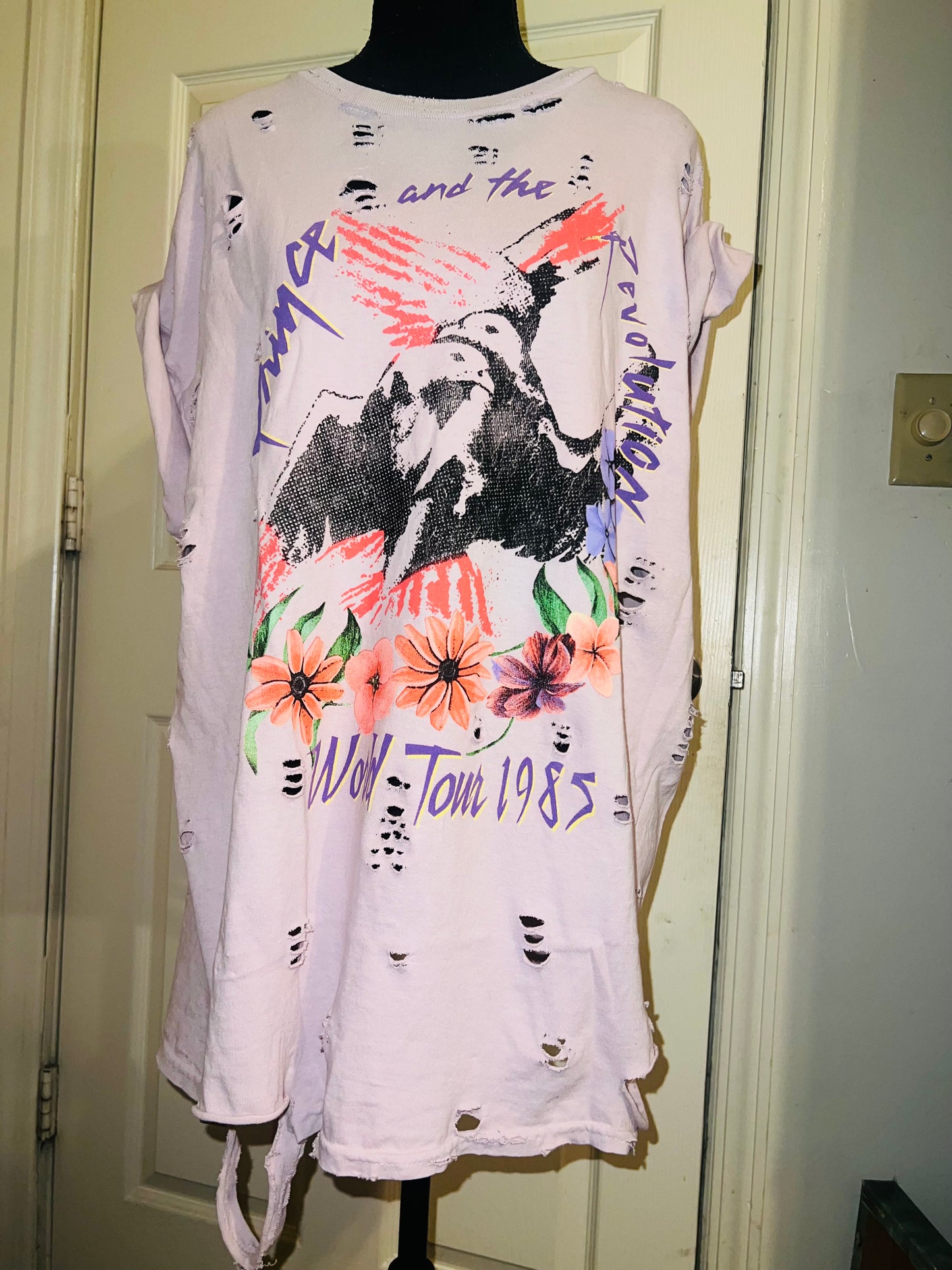 Prince and The Revolution 85 Oversized Distressed Tee