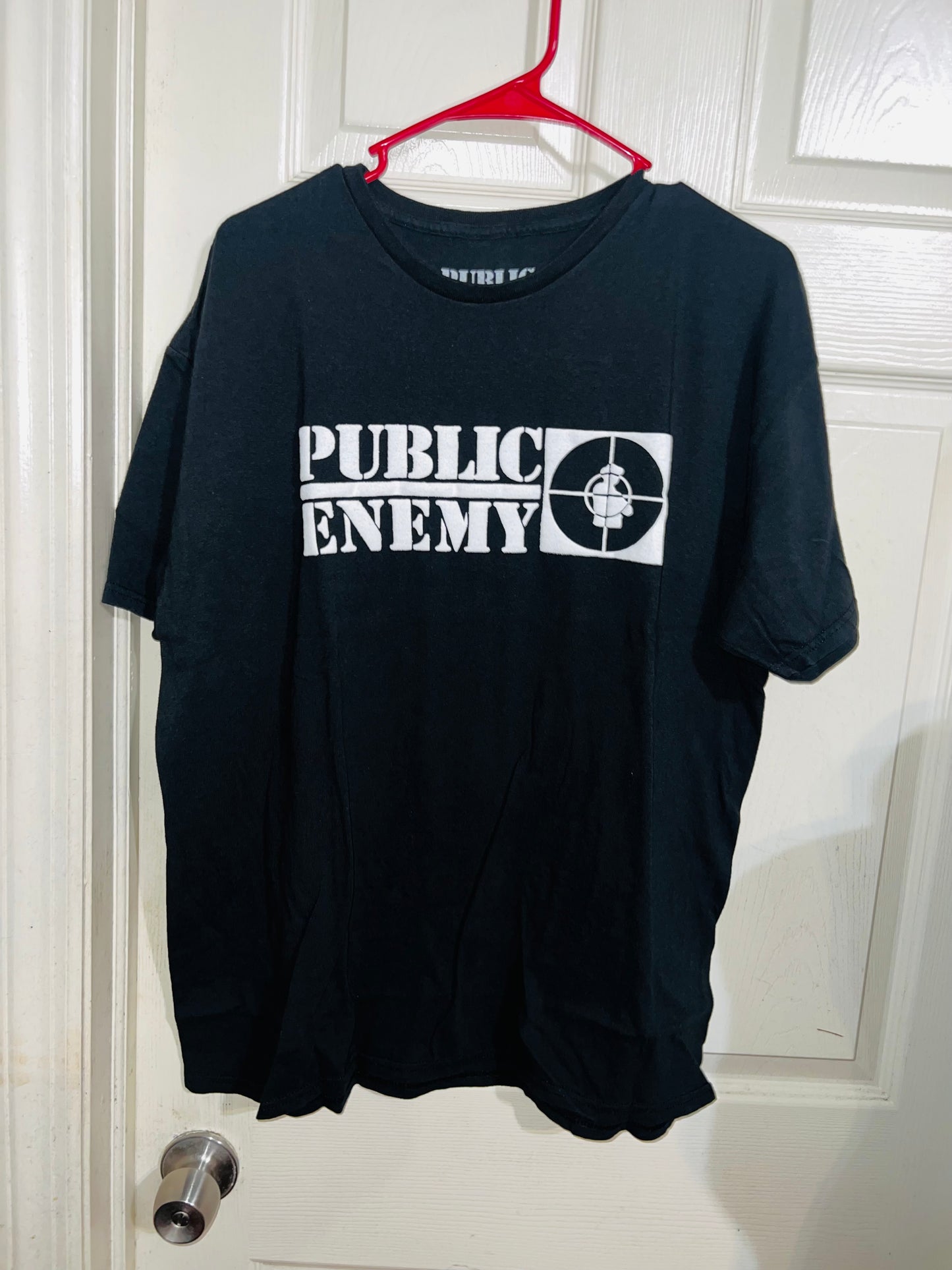 Public Enemy Oversized Double Sided Distressed Tee