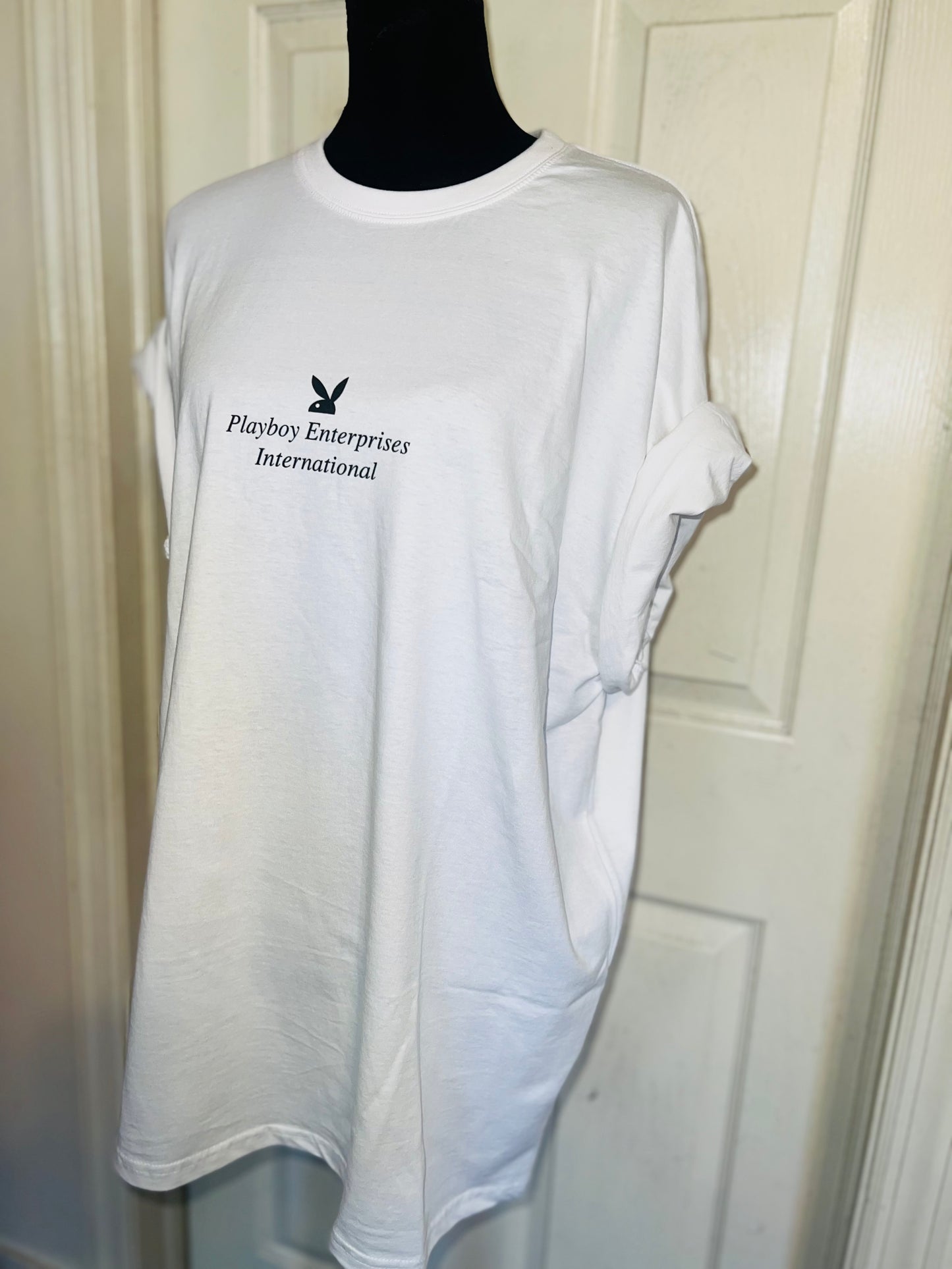 Playboy Double Sided Oversized Distressed Tee