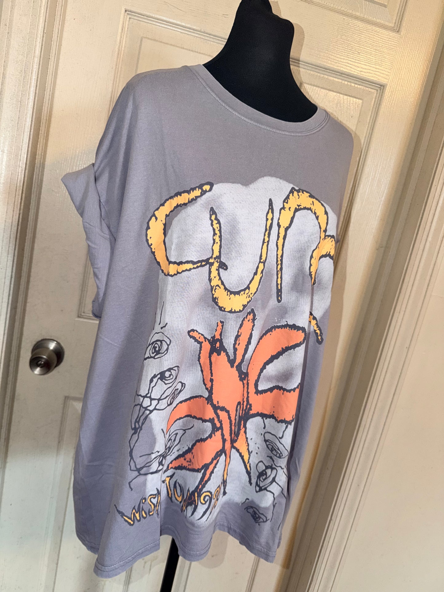 The Cure Oversized Distressed Tee
