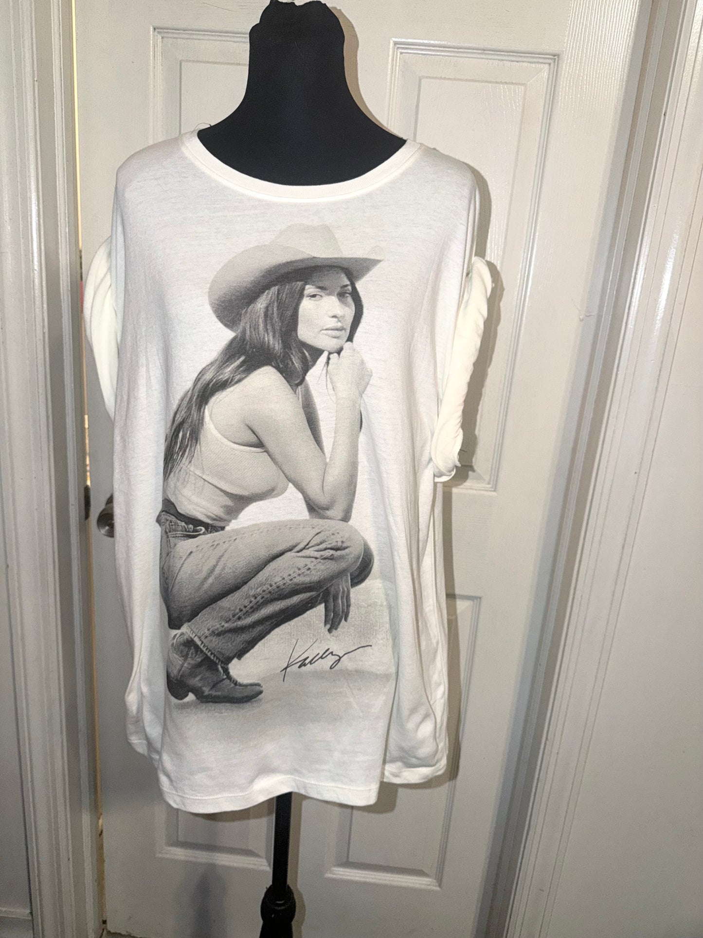 Kasey Musgraves Oversized Distressed Tee