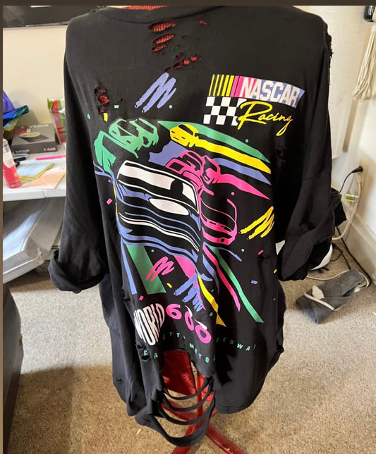 NASCAR Oversized Distressed Tee