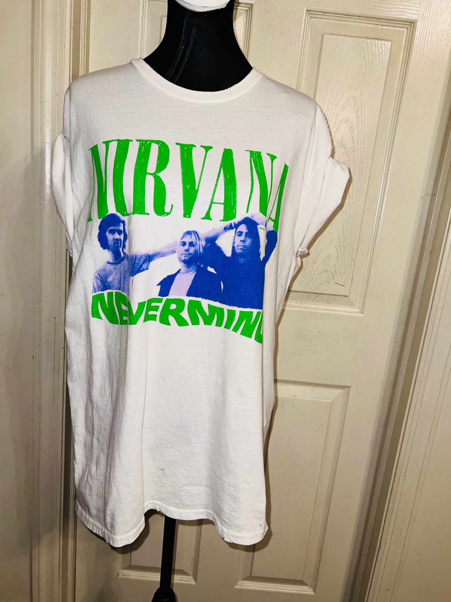 Nirvana “Nevermind” Oversized Distressed Tee