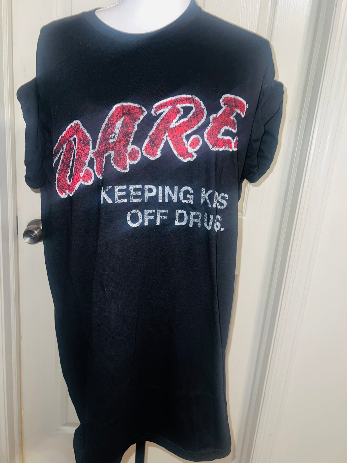 D.A.R.E. Oversized Distressed Tee