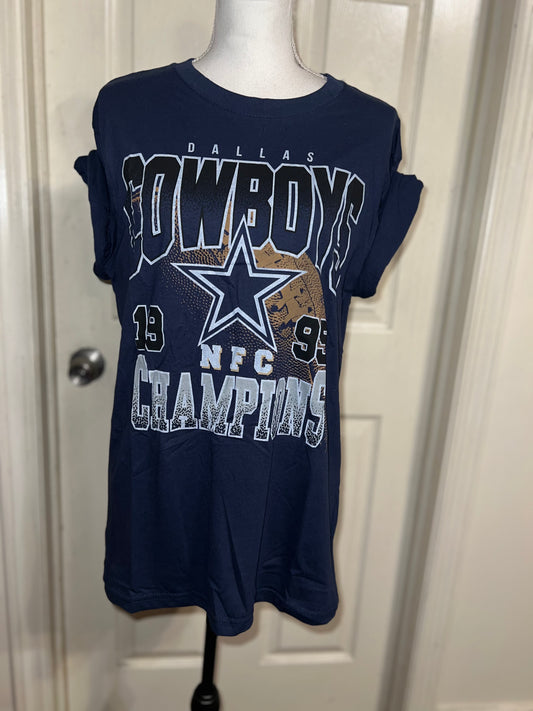 Dallas Cowboys Oversized Distressed Tee