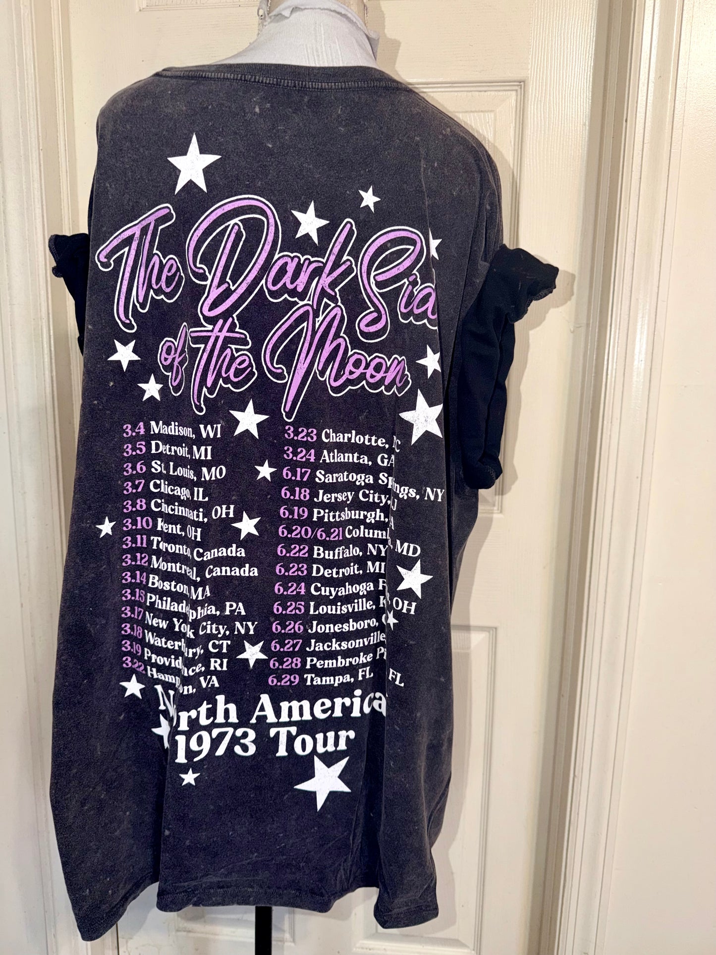 Pink Floyd Double Sided Oversized Distressed Tee