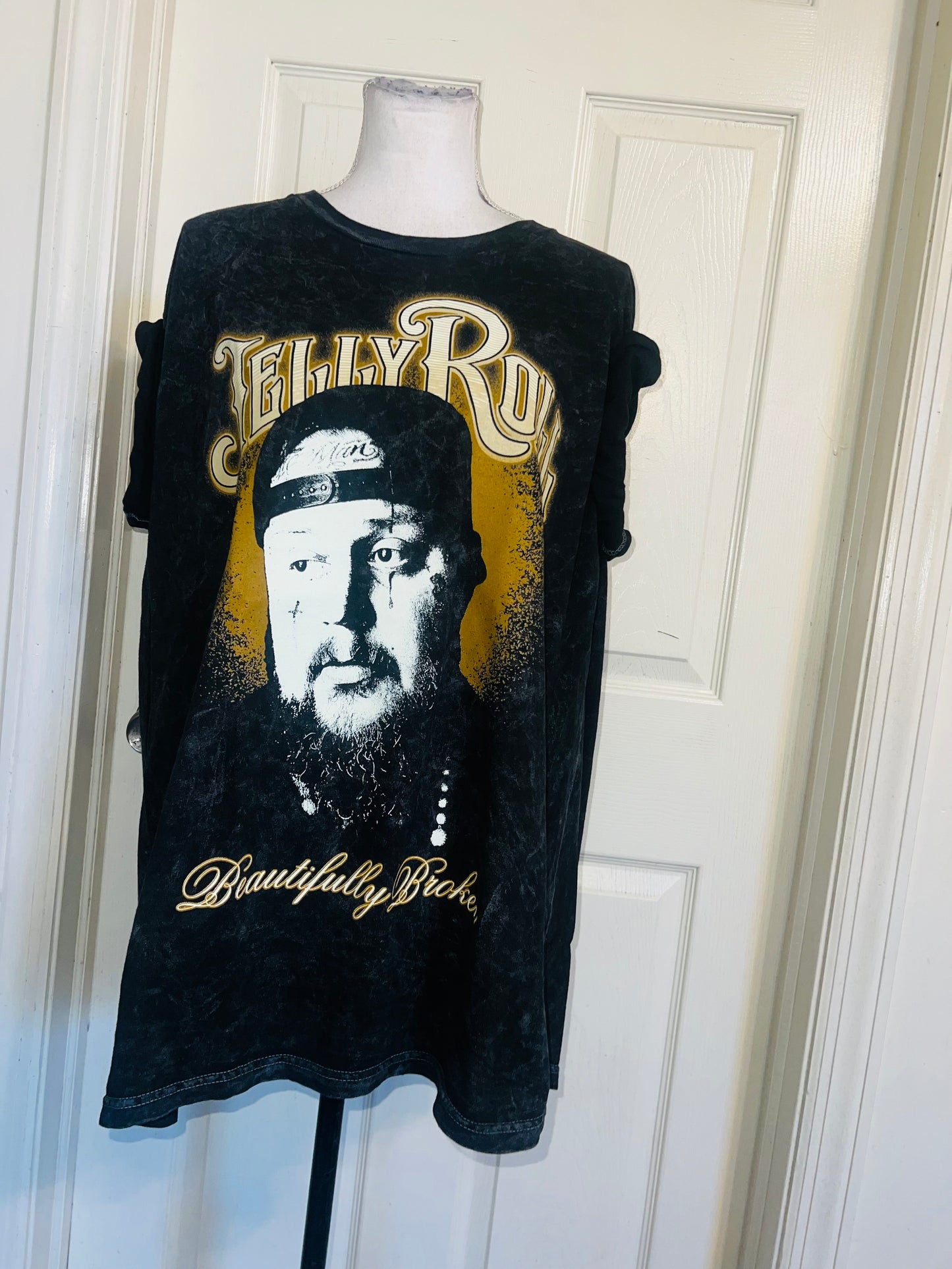 Jelly Roll Oversized Distressed Tee