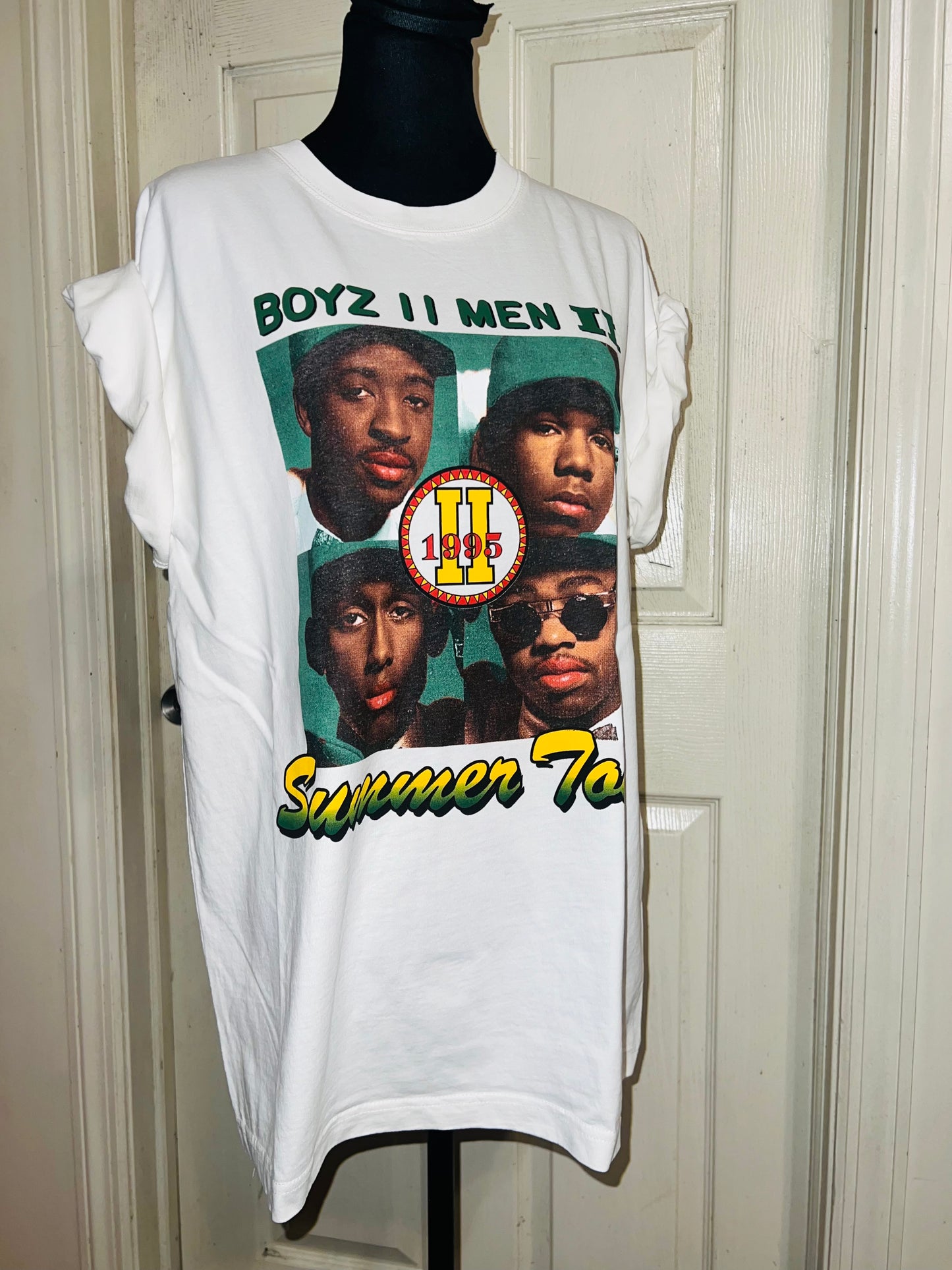 Boyz II Men Double Sided Oversized Distressed Tee