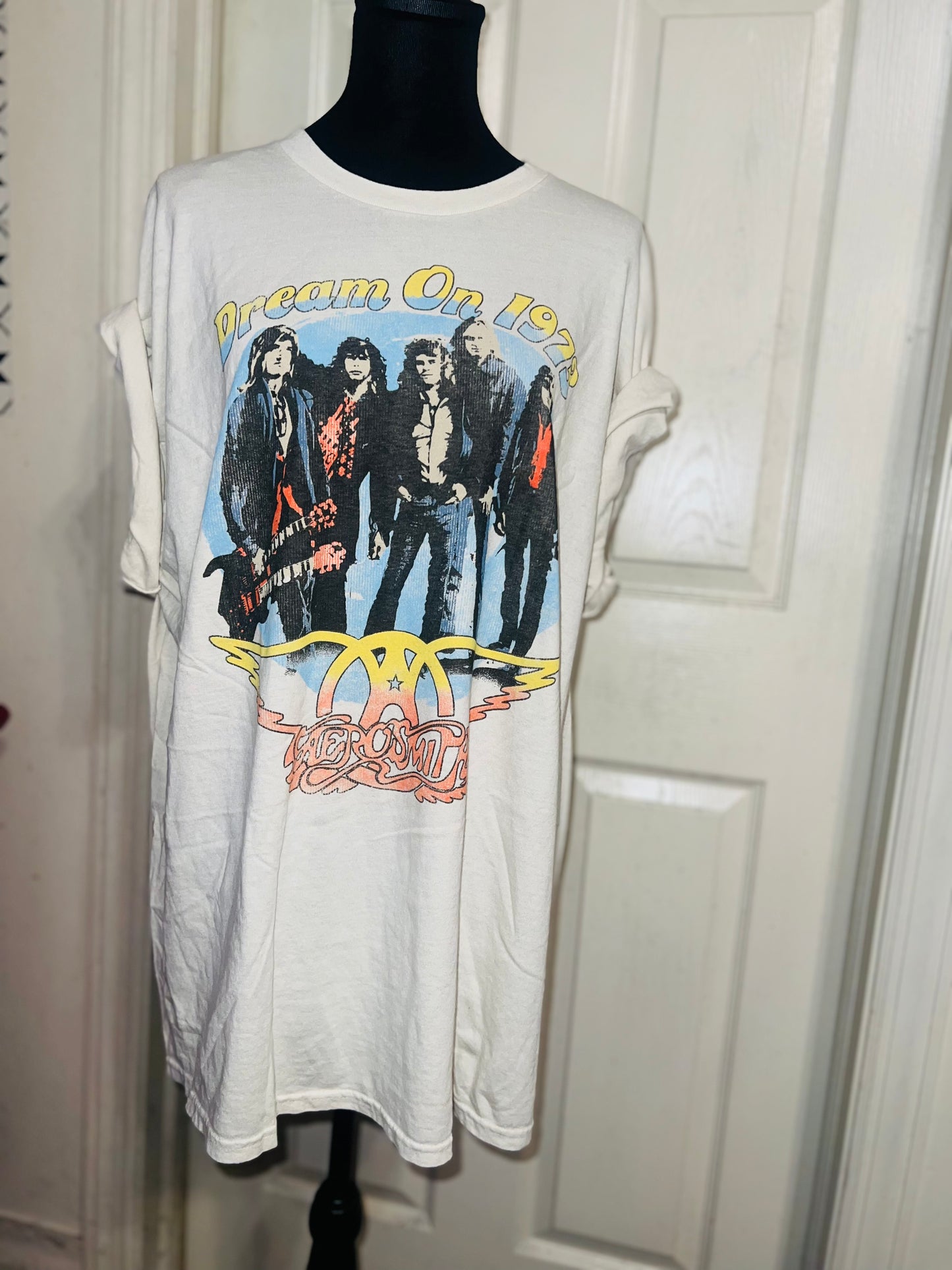 Aerosmith Oversized Distressed Tee